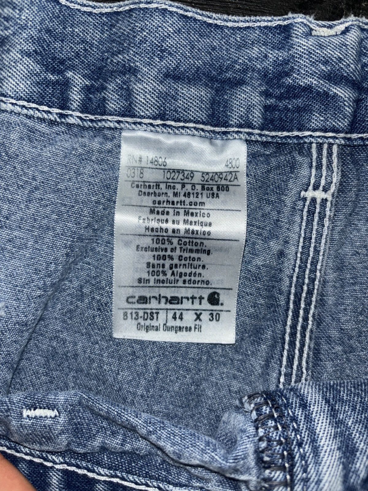 Carhartt × Vintage Super Baggy Vintage Carhartt Blue Jeans / Size 44x30 Size US 44 / EU 60 - 3 Thumbnail