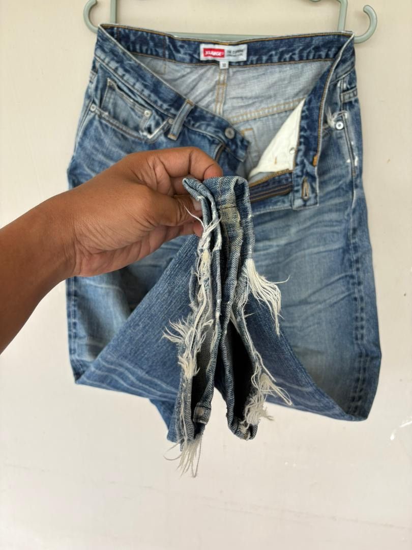 Japanese Brand Vtg XLarge Denim Pant Selvedge Distressed Denim Size US 32 / EU 48 - 11 Thumbnail