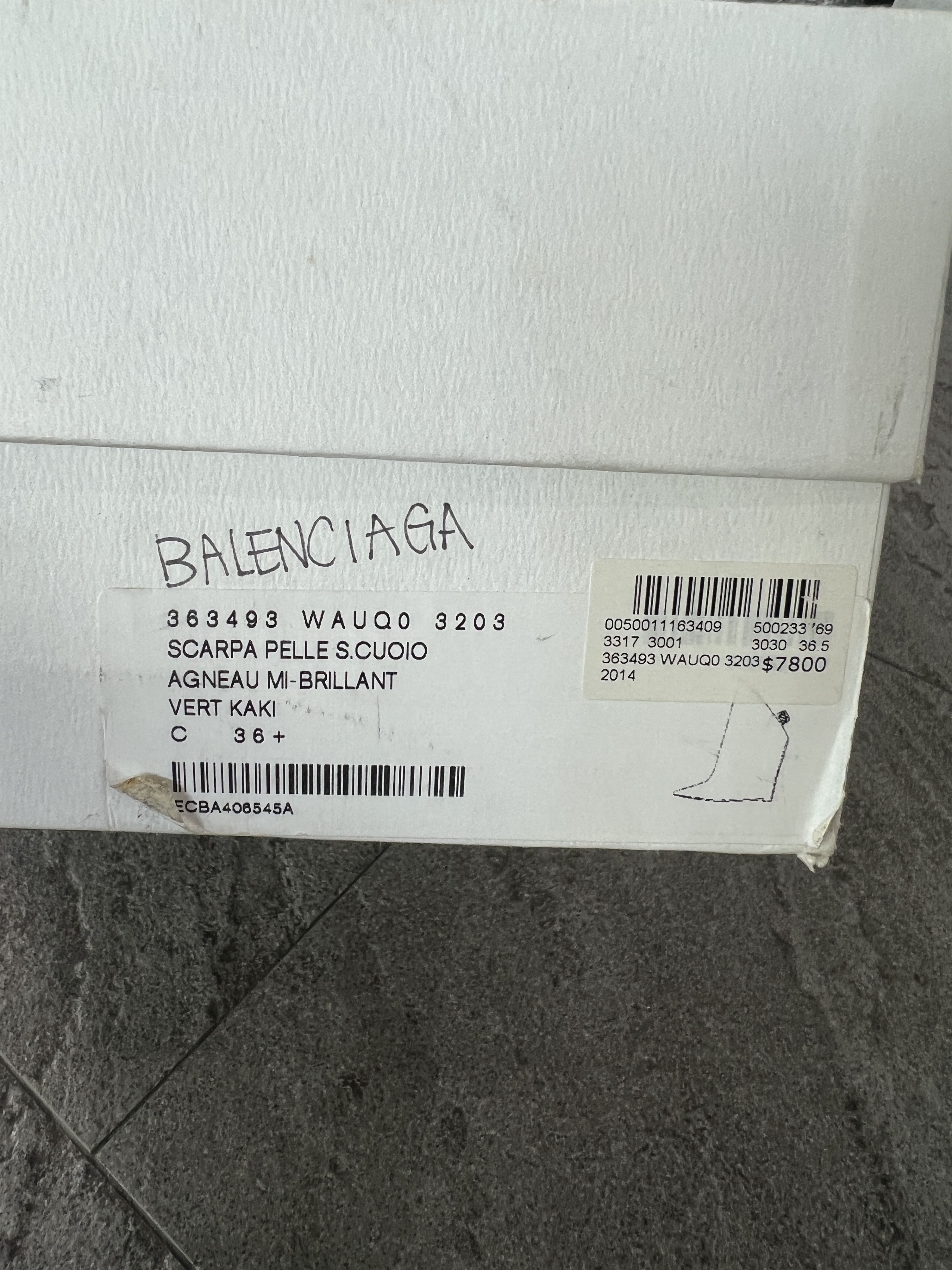 Balenciaga Balenciaga Knife Wedge Ankle Boots Olive Green 36.5 Size US 6.5 / IT 36.5 - 12 Thumbnail
