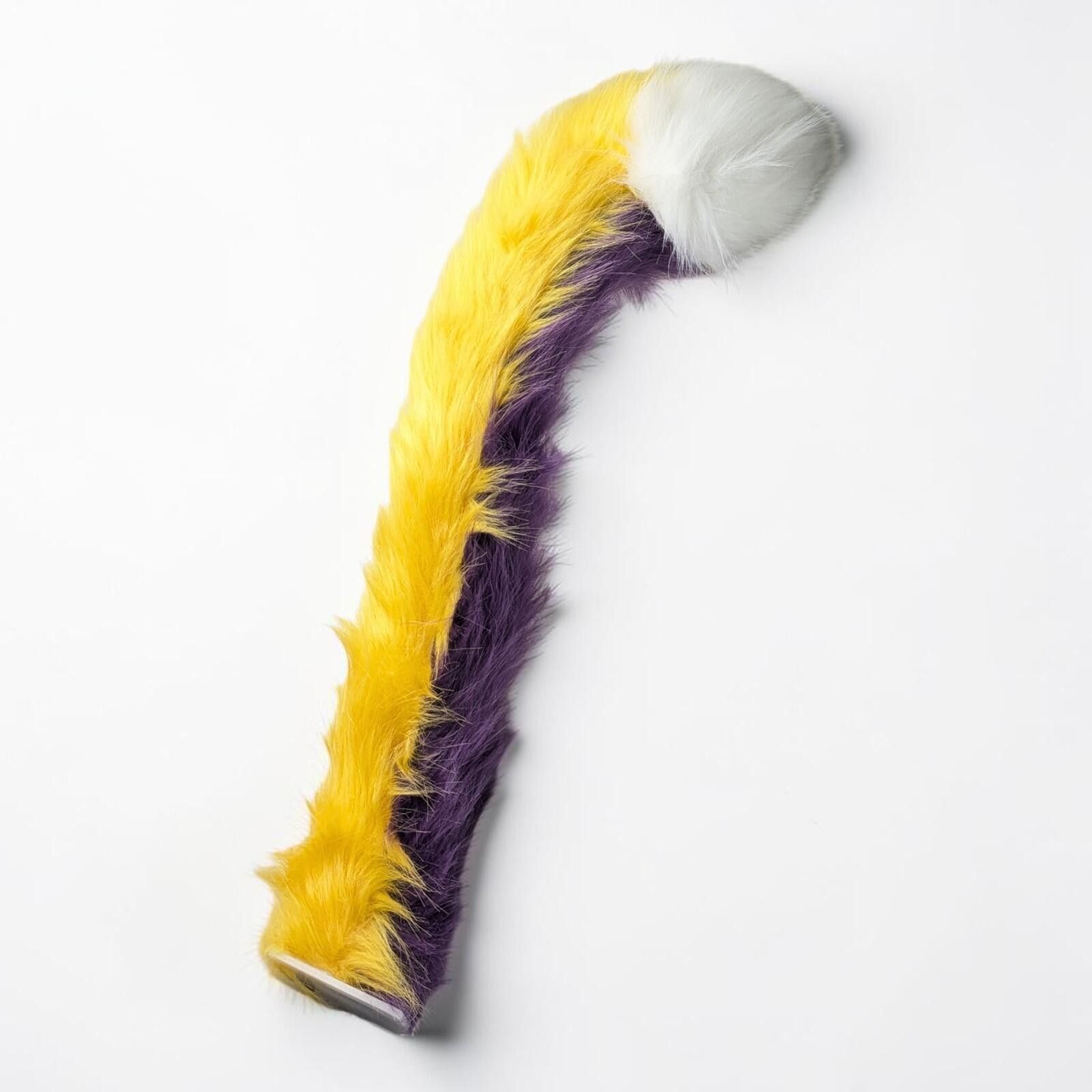 Other Fursuit Fish Tail Orange Purple Poseable 26" Furry Size ONE SIZE - 2 Thumbnail