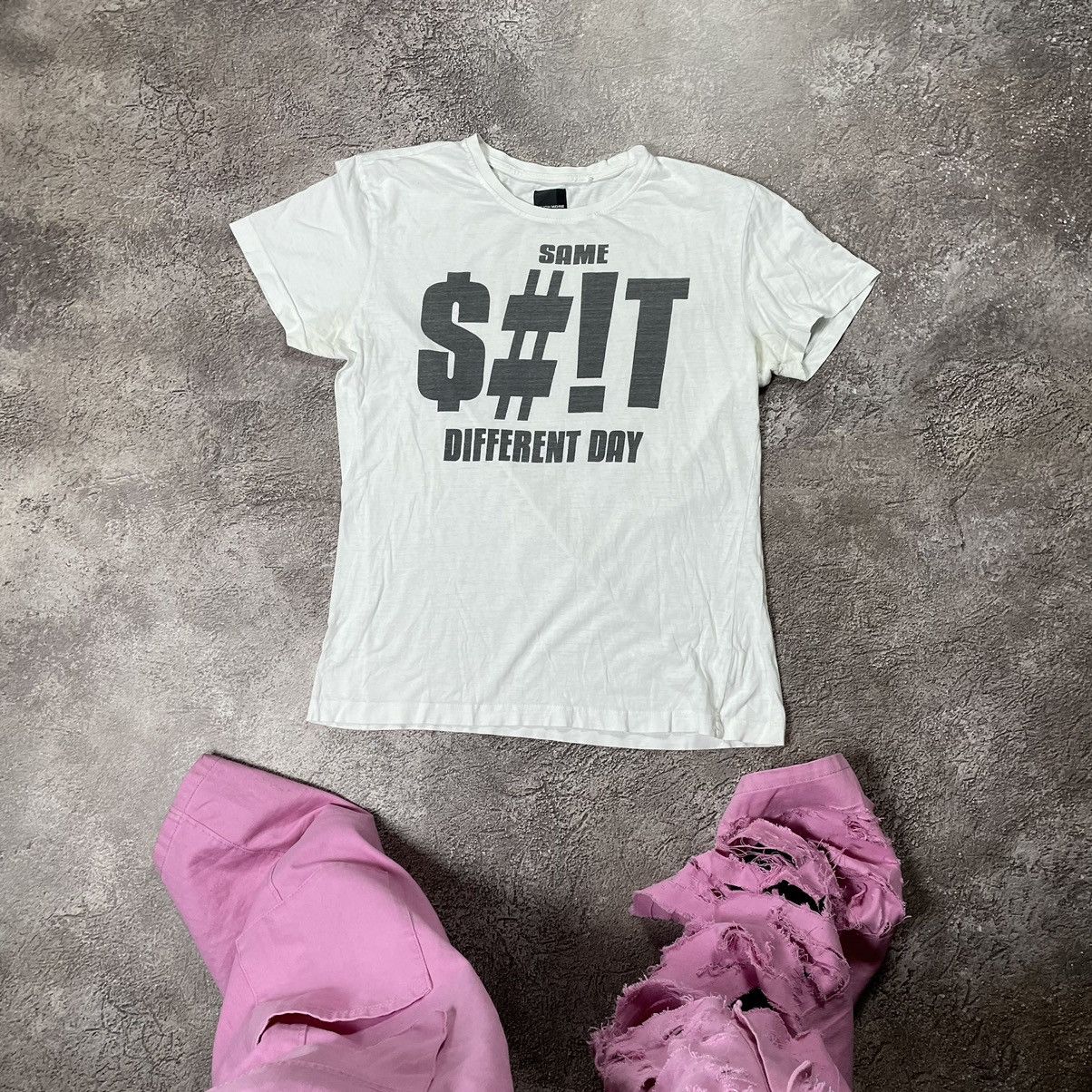 Vintage Vintage Y2K ADULT “ SAME SHIT DIFFERENT DAY“ FUNNY BuyTee Size US M / EU 48-50 / 2 - 1 Thumbnail