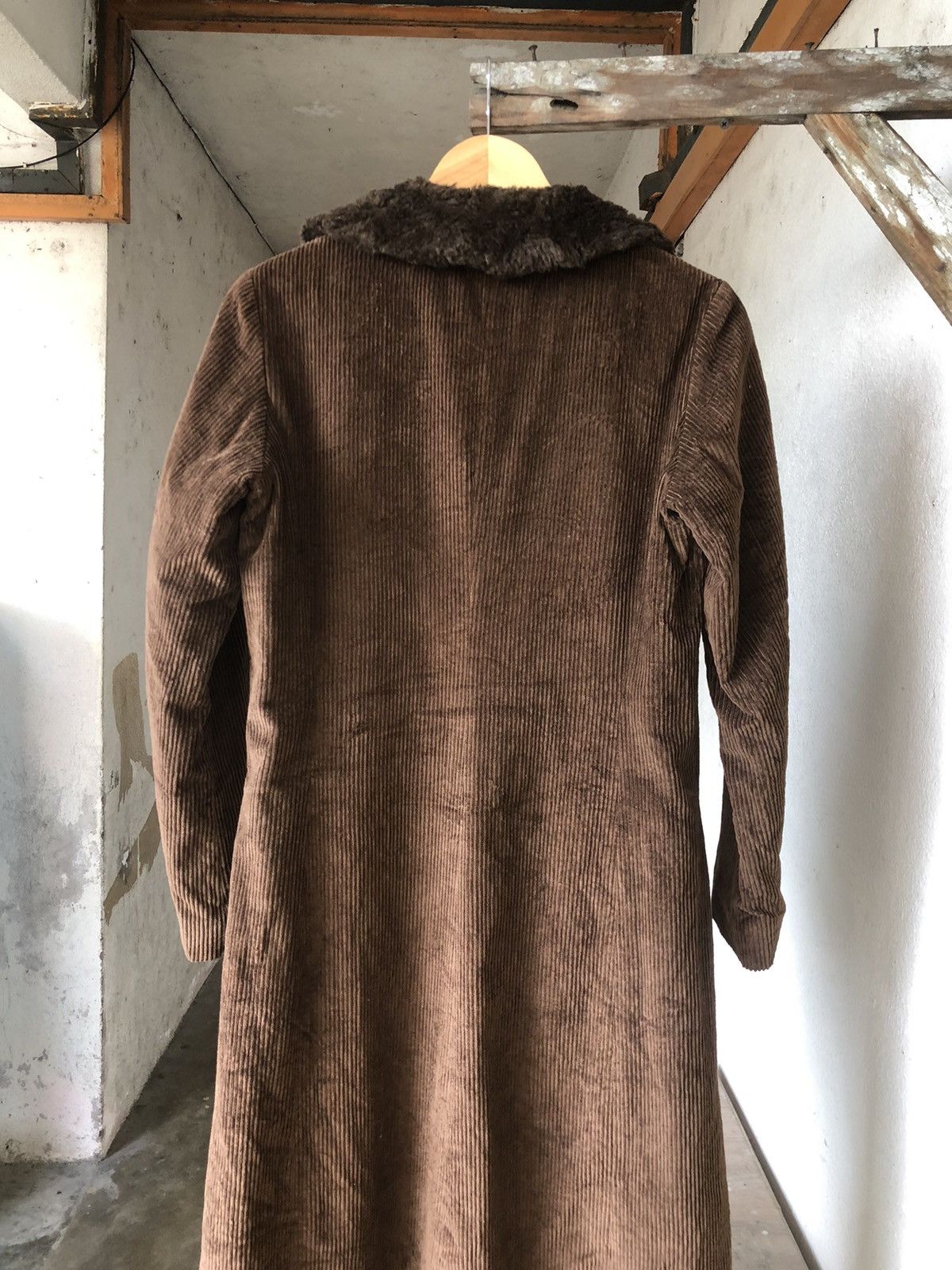 Vintage 90s Agnes B Corduroy Long Coat