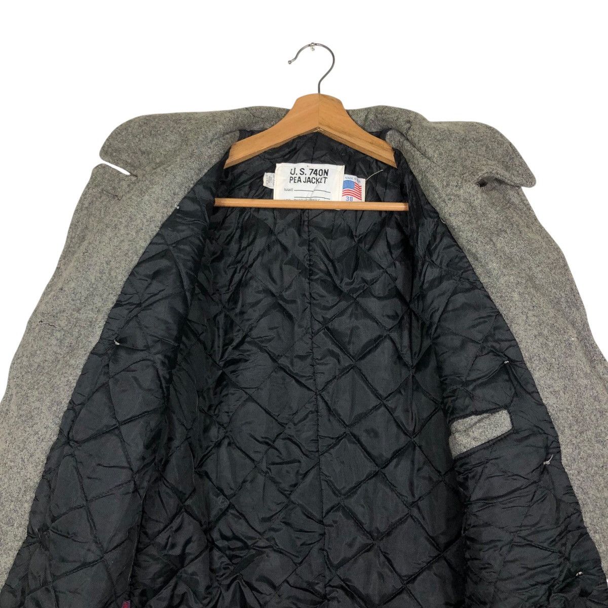 Schott 📌Vintage Pea Jacket Schott Wool Biker Jacket Double Collar Size US M / EU 48-50 / 2 - 15 Thumbnail