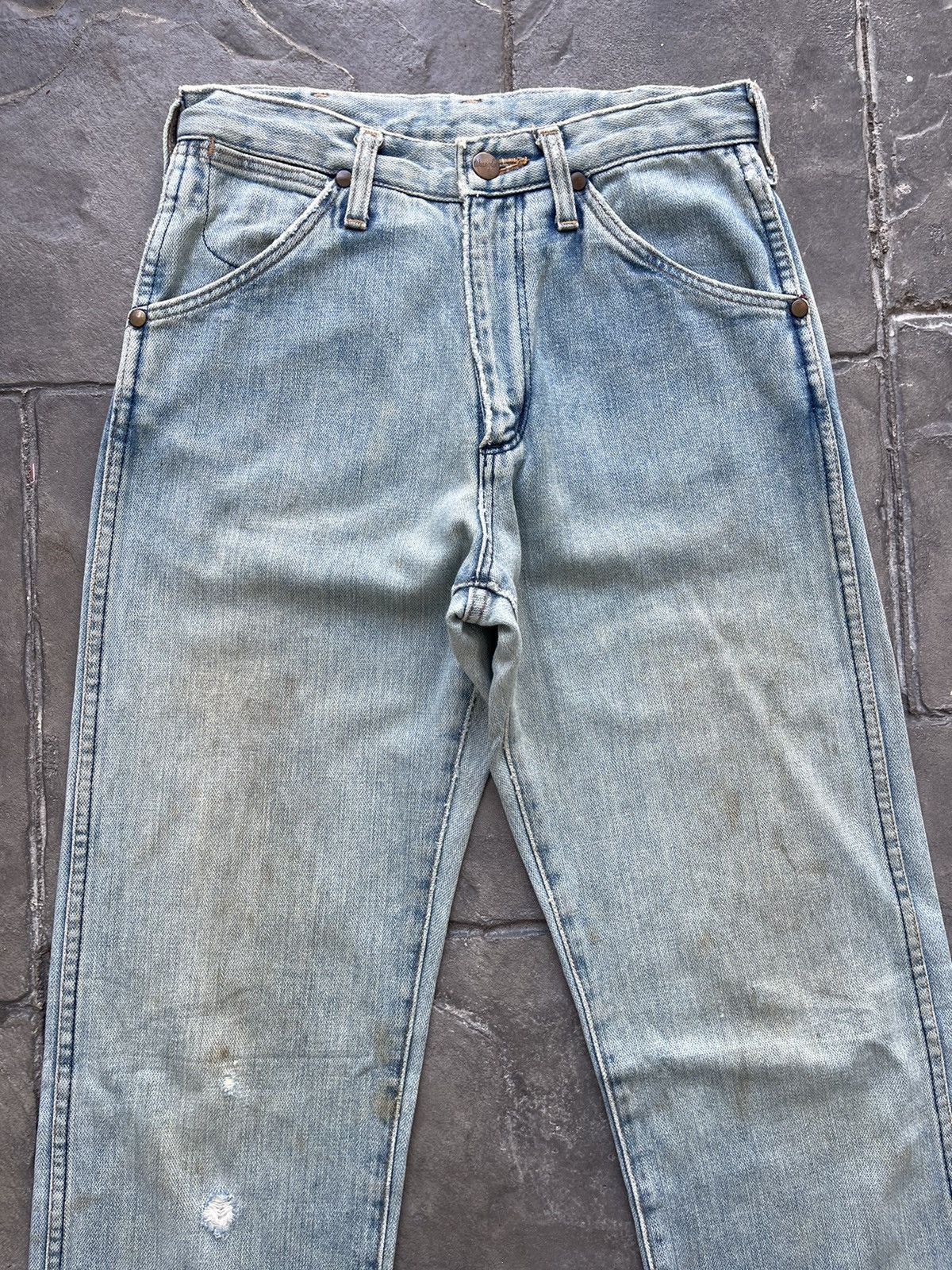 Wrangler JAPAN MADE Wrangler Cowboy Cut 14oz Broken Denim Lot 13MWZ Size US 28 / EU 44 - 9 Thumbnail