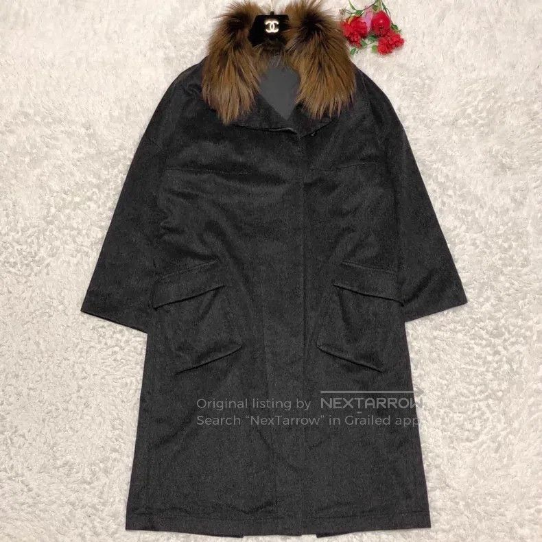 Brunello Cucinelli Brunello Cucinelli Long pure cashmere coat with removable Size S / US 4 / IT 40 - 1 Thumbnail