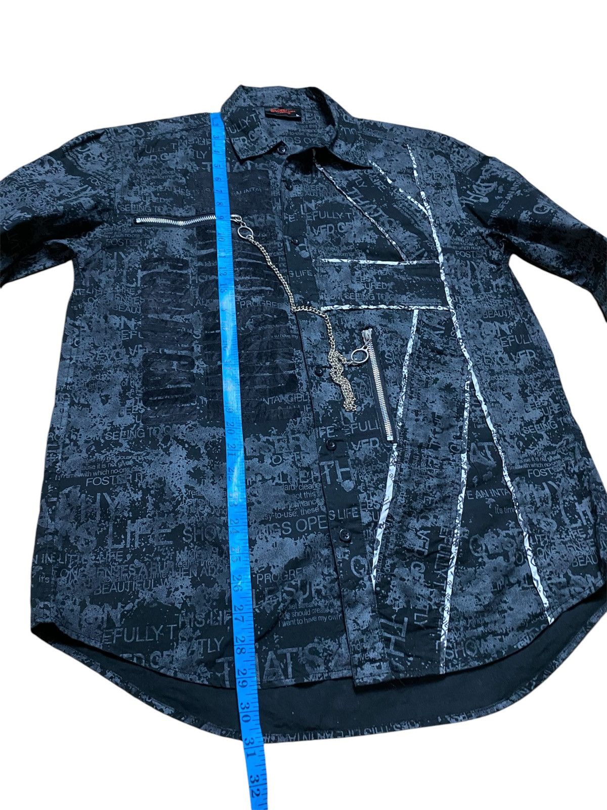 Designer × Japanese Brand Dangerous Warning PUNKS GANCHELL Size US L / EU 52-54 / 3 - 11 Thumbnail