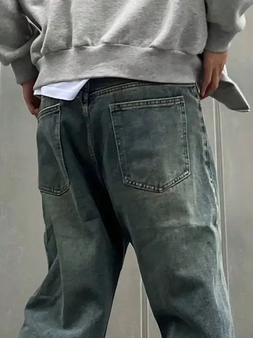 Jean Washed Baggy Denim Jeans Stacked Skate Size US 32 / EU 48 - 1 Thumbnail
