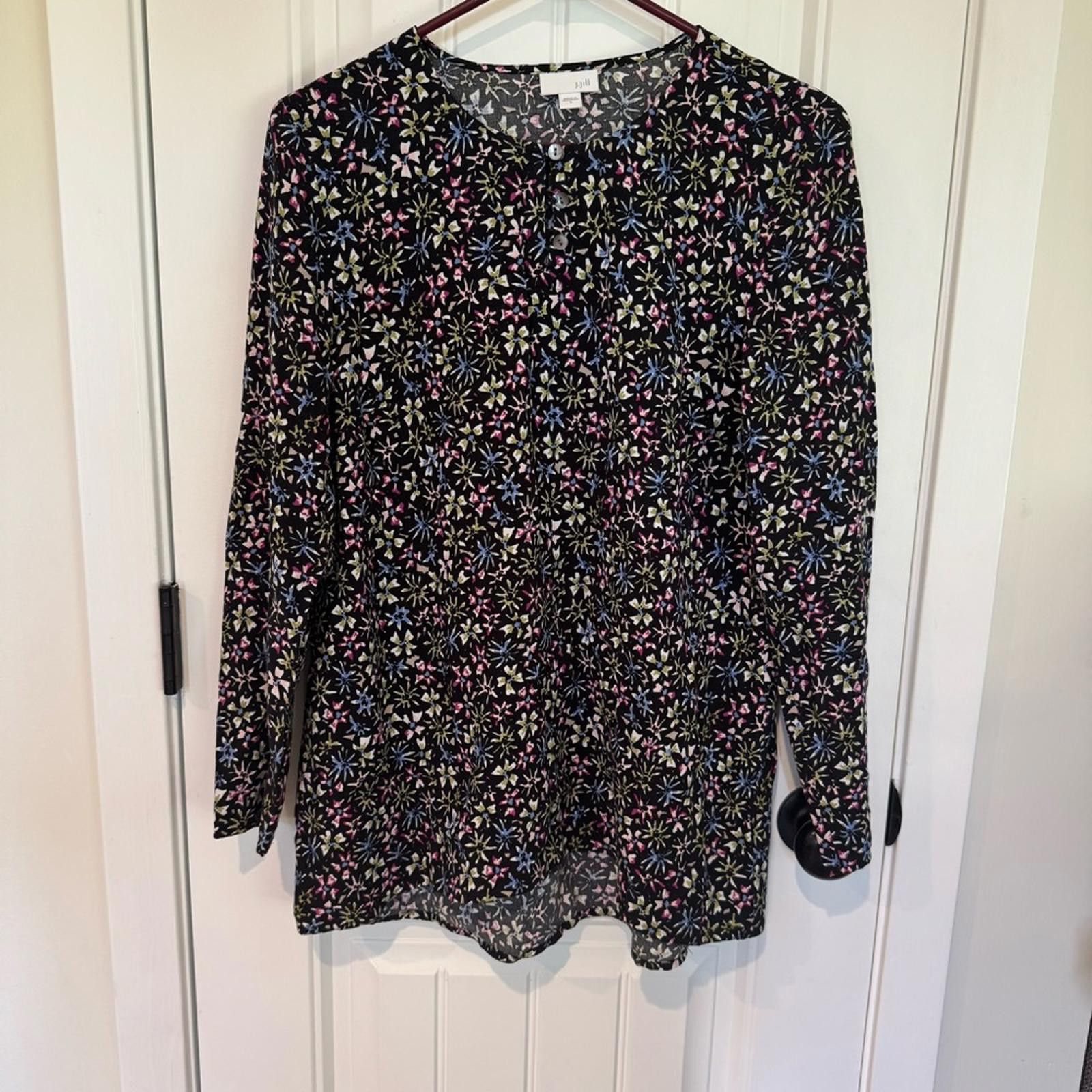 Other J. Jill Floral Long Sleeve Women's Top- Small Size S / US 4 / IT 40 - 3 Thumbnail