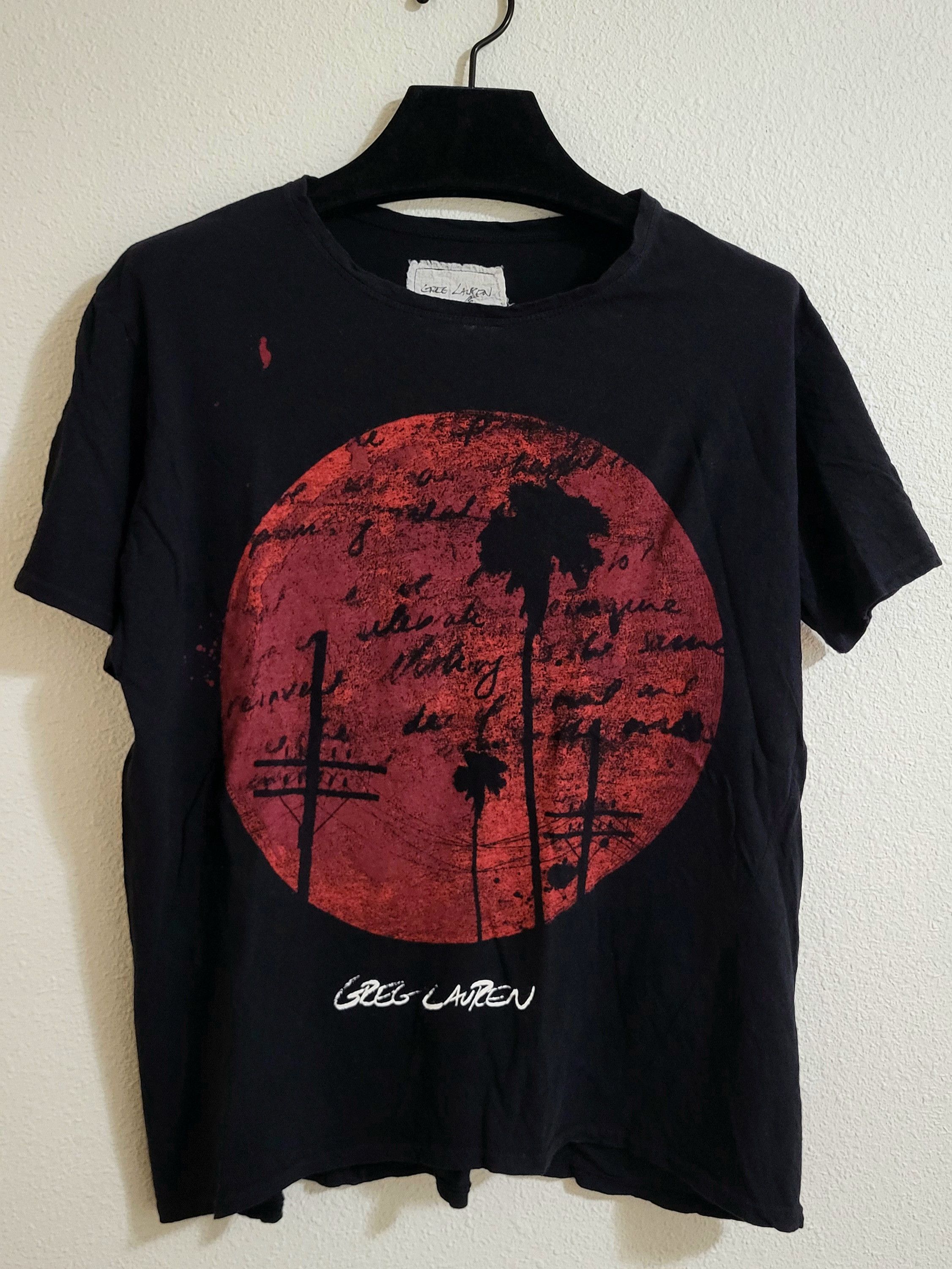 Greg Lauren Blood Moonshadows Recycled Cotton Unisex Tee Size US L / EU 52-54 / 3 - 1 Thumbnail