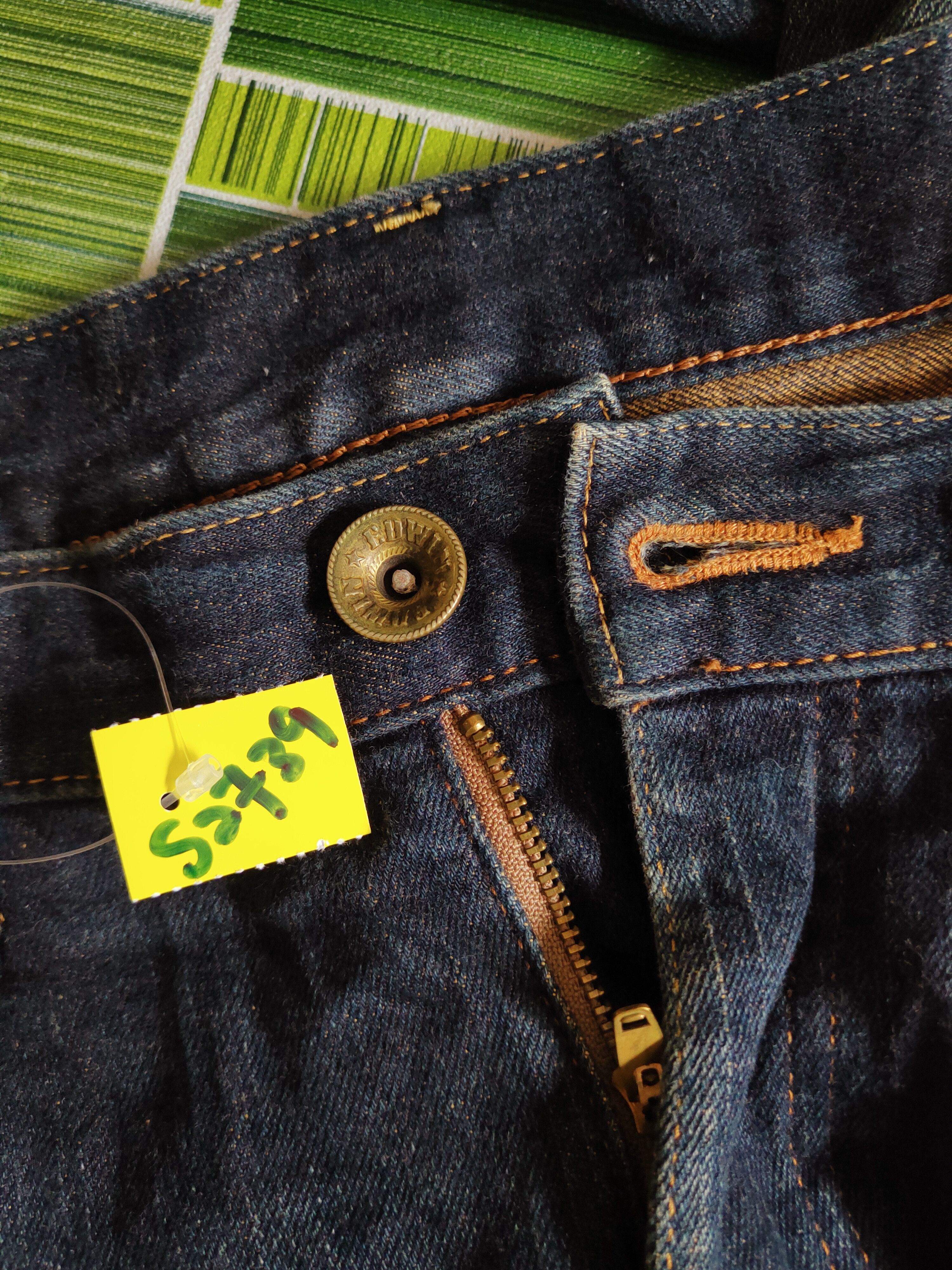 Edwin Edwin Dark Blue Distressed Ripped Jeans #S2739 Size US 34 / EU 50 - 20 Thumbnail