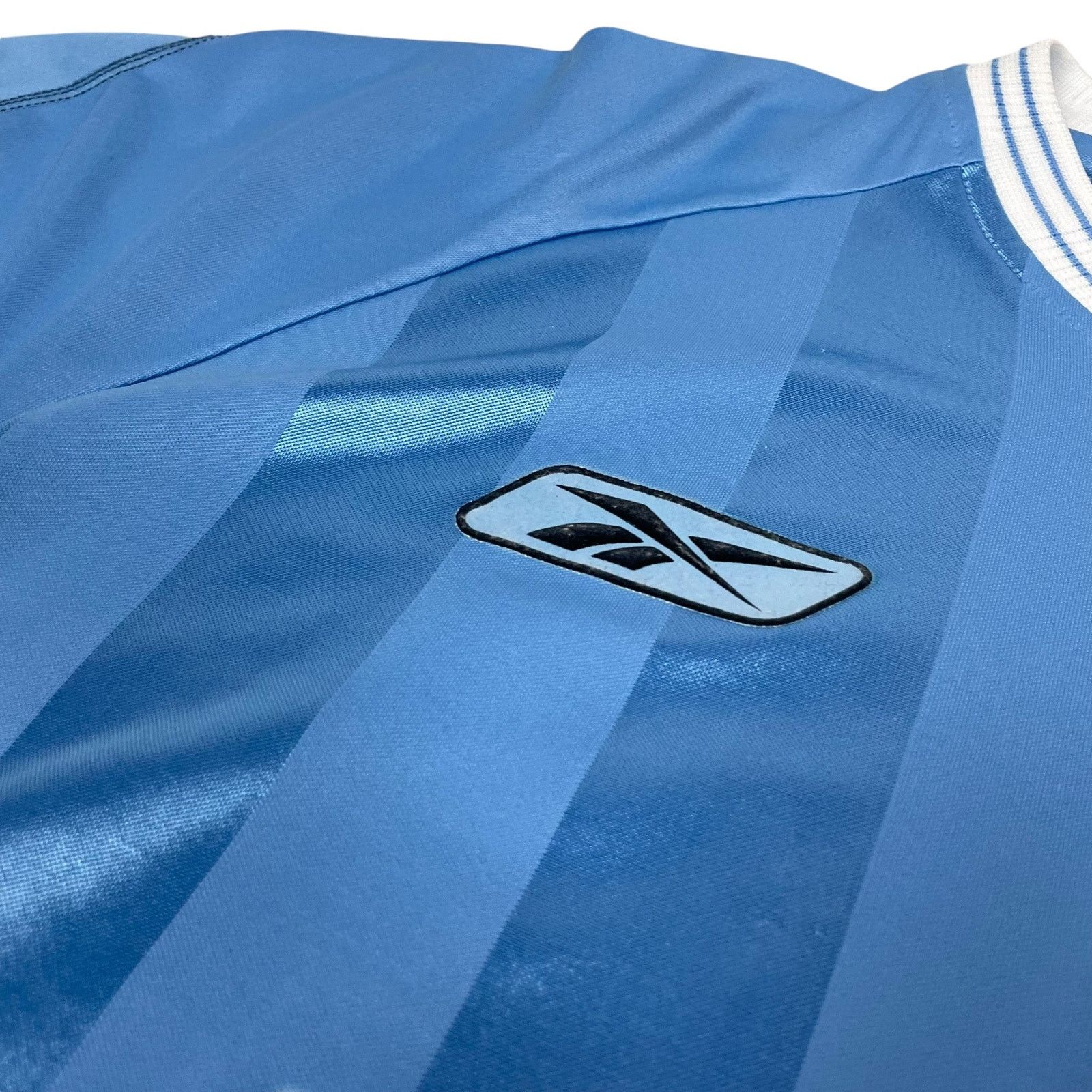 Reebok × Vintage Reebok Men's Blue V-Neck Manchester City F.C. Jersey Large Size US L / EU 52-54 / 3 - 4 Thumbnail