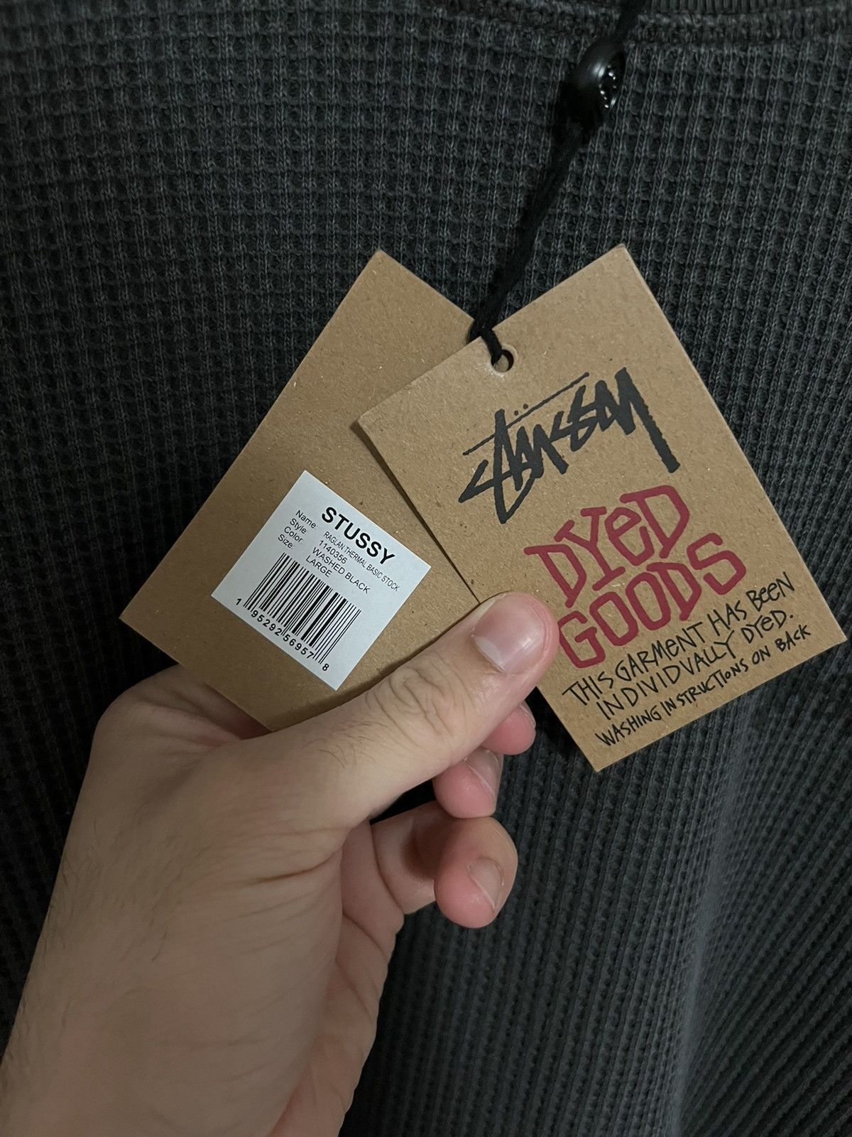 Stussy Stussy Washed Raglan Thermal Size US L / EU 52-54 / 3 - 6 Thumbnail