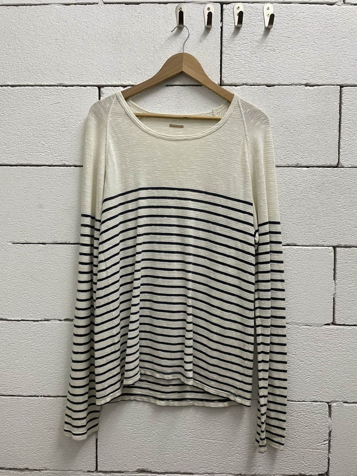 Kapital KAPITAL Long-Sleeve Crew Neck T-Shirt Size L / US 10 / IT 46 - 1 Thumbnail