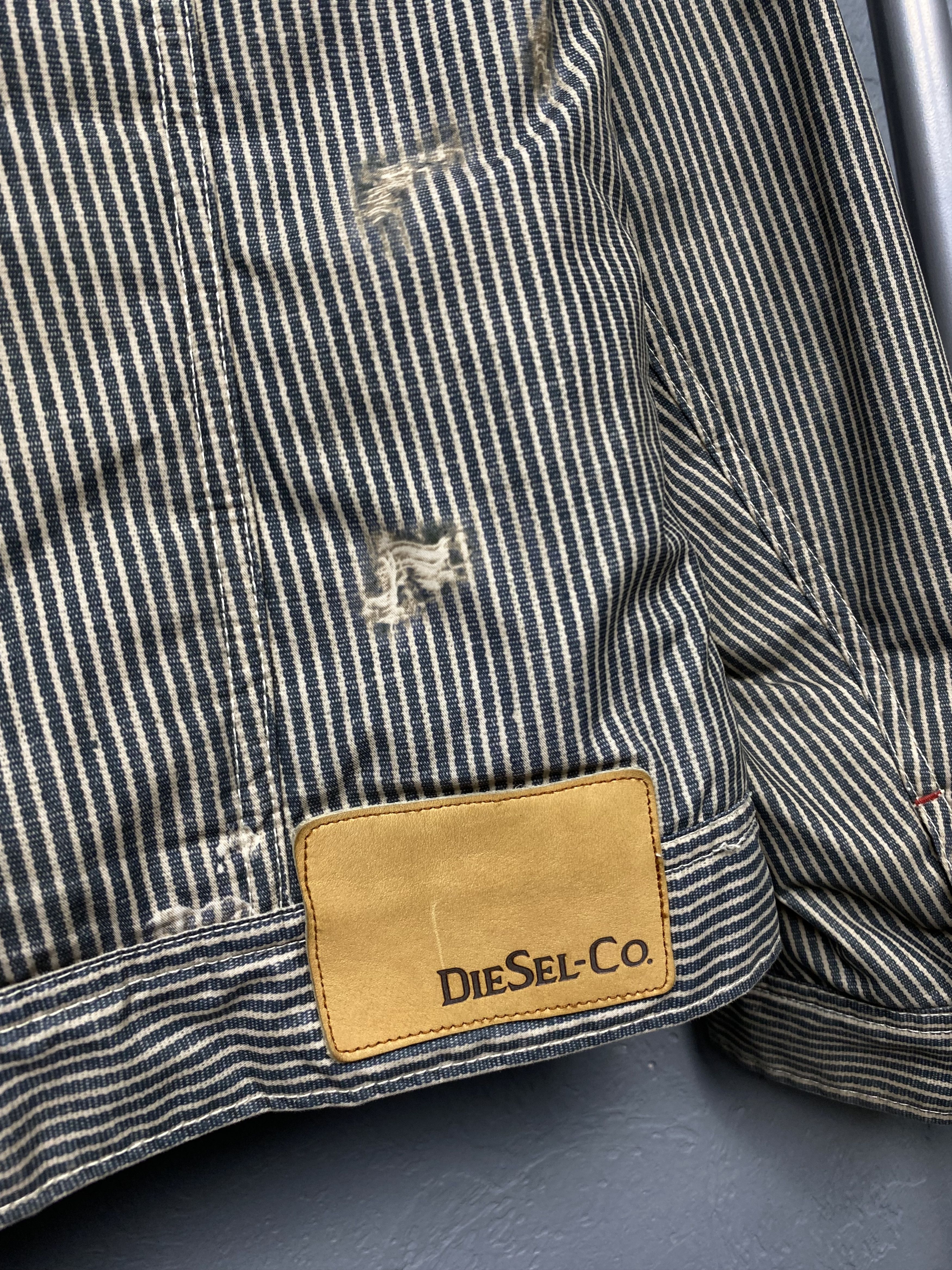 Diesel Diesel Vintage Mens Distressed Print Jacket Size US L / EU 52-54 / 3 - 13 Thumbnail