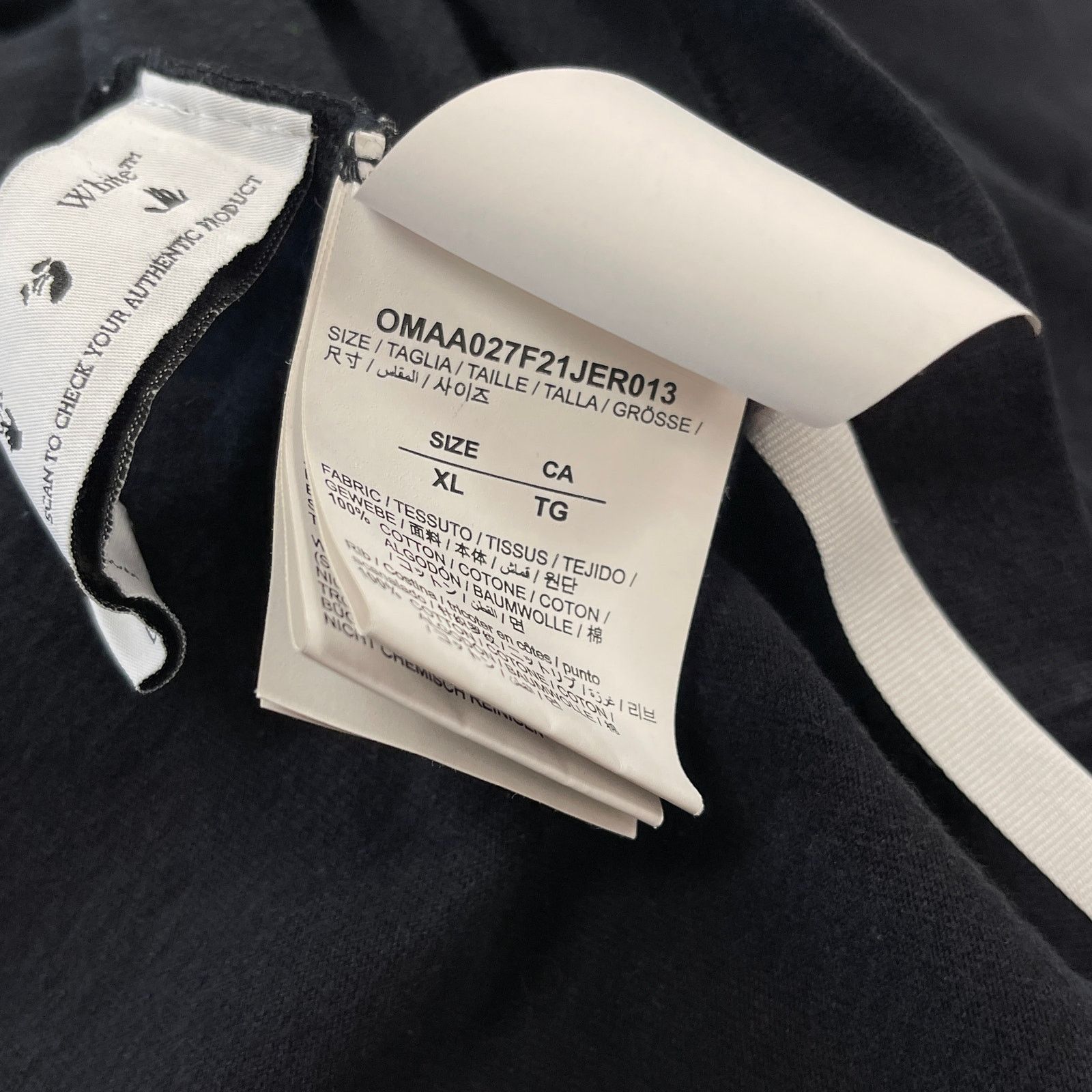Off-White Off-White Caravaggio Arrow Tee T Shirt Black Size XL B5 Size US XL / EU 56 / 4 - 8 Thumbnail