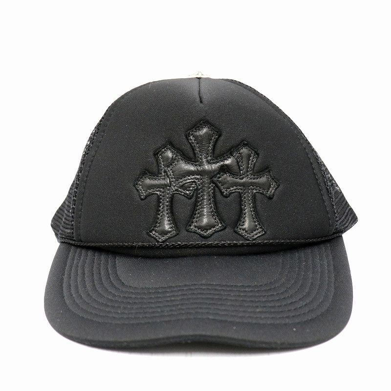 Chrome Hearts Chrome Hearts Triple Cross Patch Trucker Hat Chrome Hearts Chrome Hearts Triple Cross Patch Trucker Hat