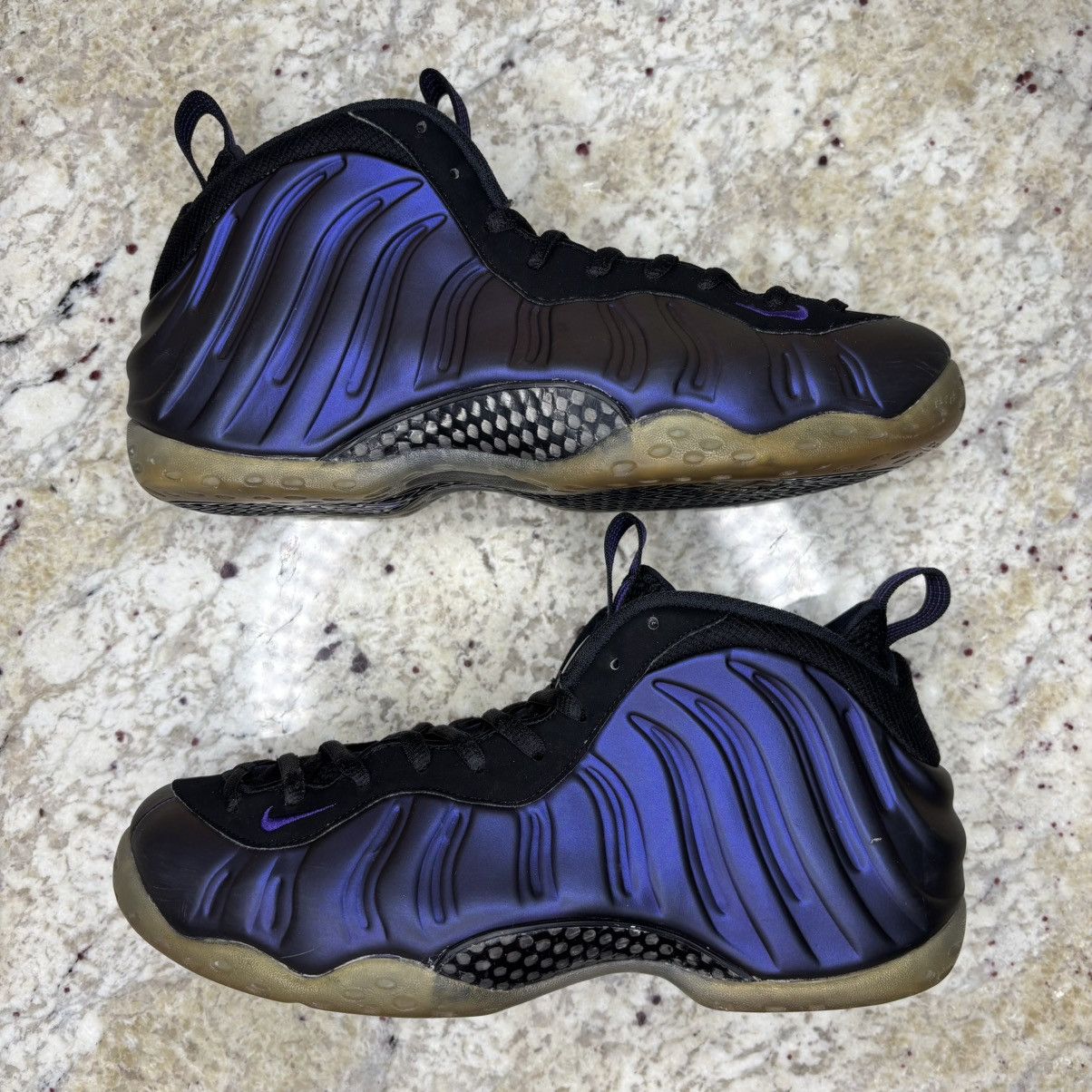 Nike Size 10.5-Nike Foamposite One Eggplant (2017) WORN No Box Size US 10.5 / EU 43-44 - 2 Thumbnail