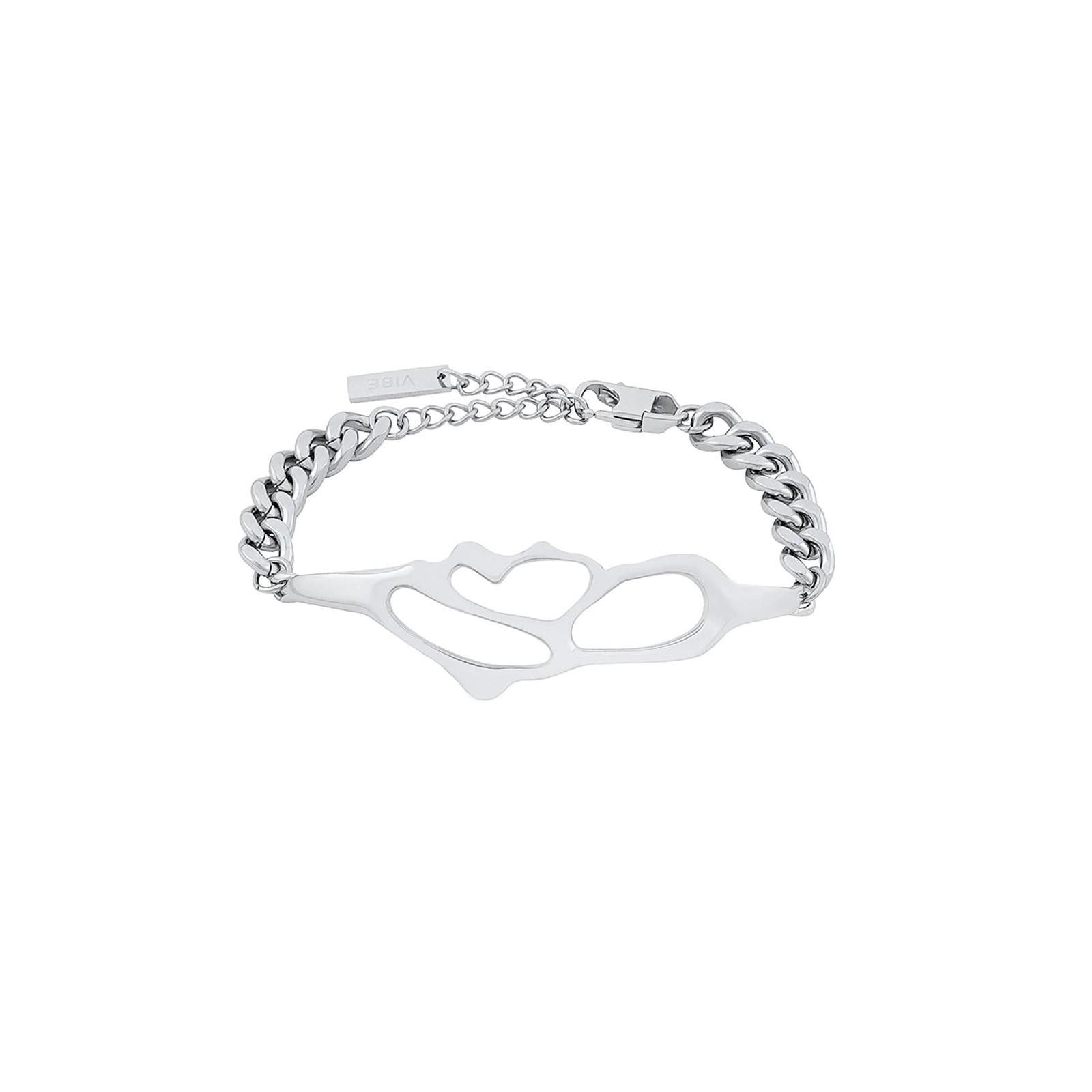 Japanese Brand Silver Abstract Link Chain Bracelet, Modern Men's Jewelry Size ONE SIZE - 5 Thumbnail