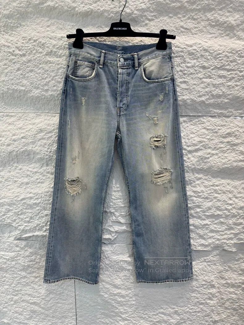 Acne Studios Acne Studios FW24 Denim series washed faded distressed sol Size US 27 - 1 Thumbnail