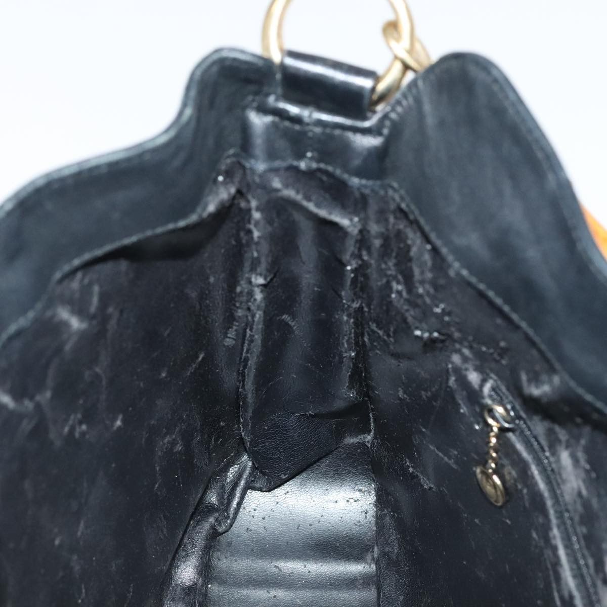 Gucci GUCCI Bamboo Hand Bag Leather Black Gold 001 3754 001 3754 Size ONE SIZE - 16 Thumbnail