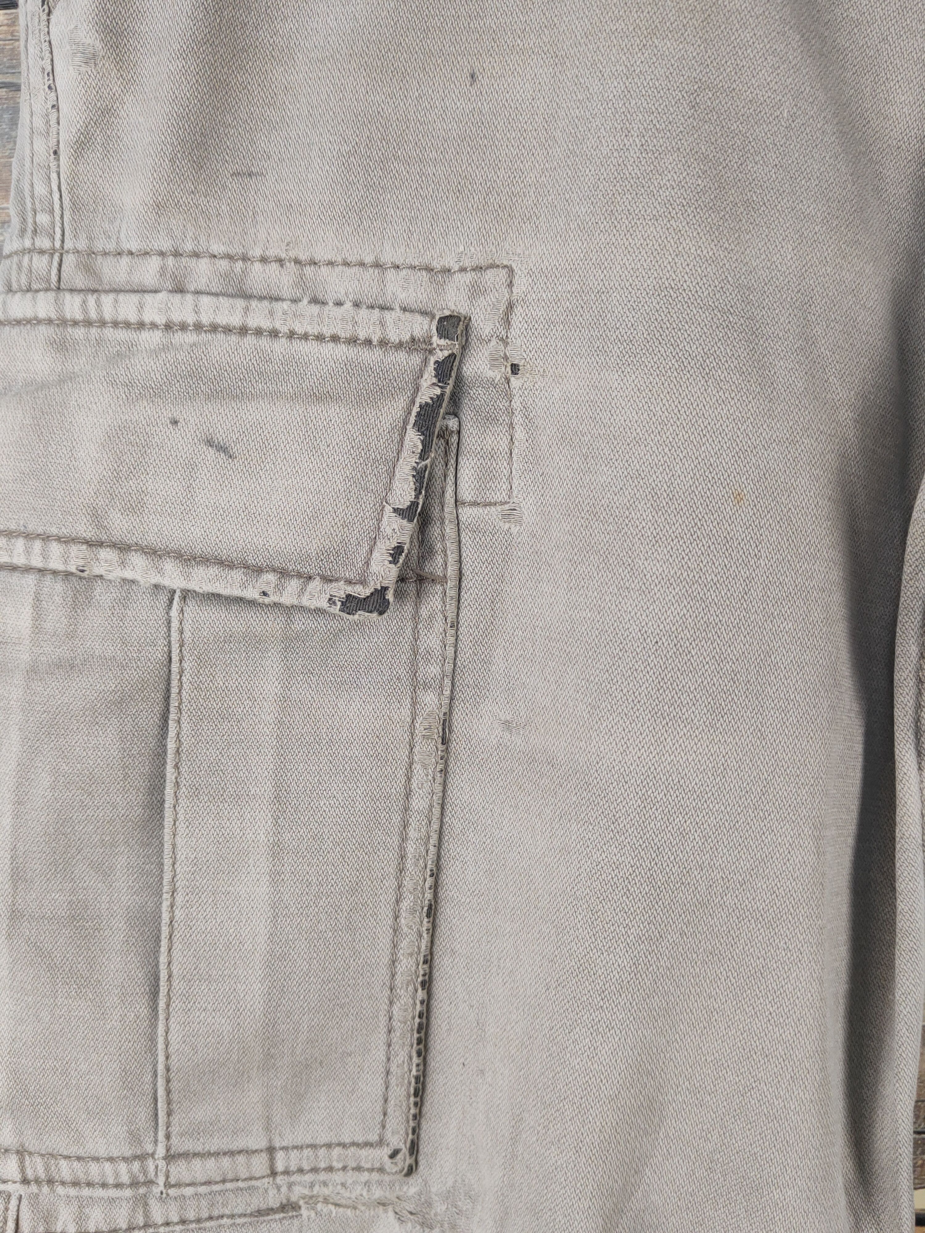 Japanese Brand Uniqlo Gray Multipocket Tactical Cargo Pants #W1575 Size US 29 - 3 Thumbnail