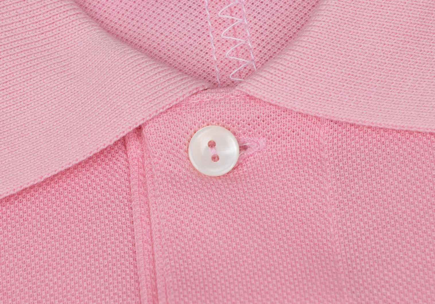 Junya Watanabe Pink Polo Shirt in Size S, Slight Sheerness Size US S / EU 44-46 / 1 - 4 Thumbnail