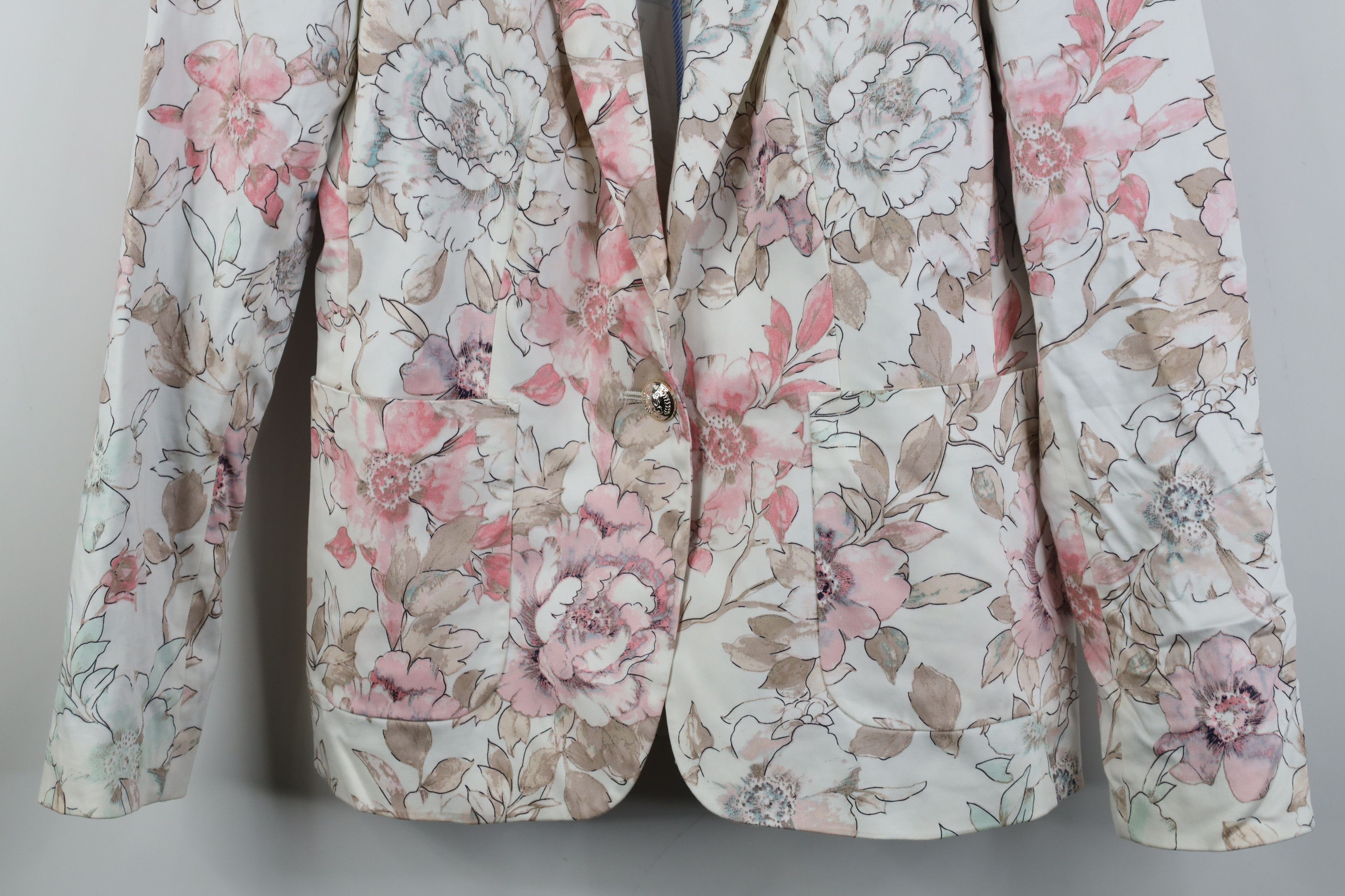 Tommy Hilfiger Tommy Hilfiger Floral One Button Suit Coat Blazer Jacket Size L / US 10 / IT 46 - 3 Thumbnail