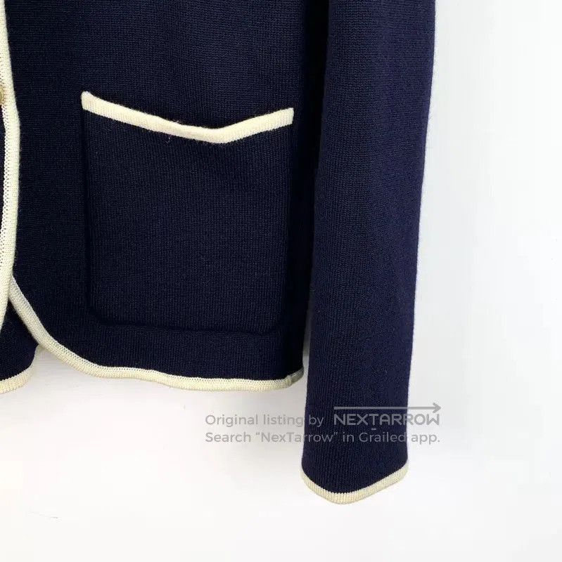 Thom Browne Thom Browne Navy Blue Wool Women's Jacket . Size S / US 4 / IT 40 - 4 Thumbnail