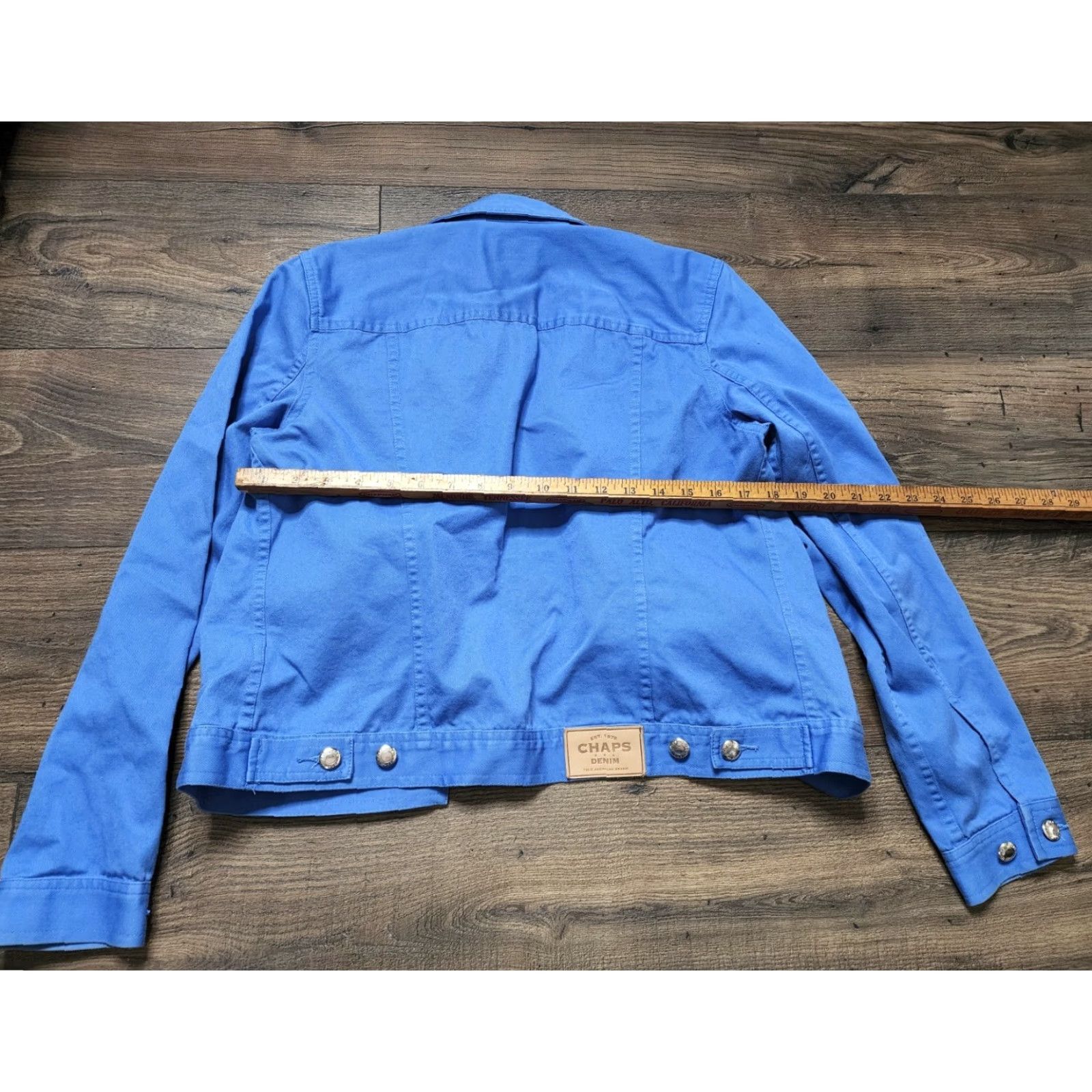 Chaps Chaps Jacket Womens M Blue Trucker Denim Cotton Button Up Flap Pocket Size M / US 6-8 / IT 42-44 - 2 Thumbnail