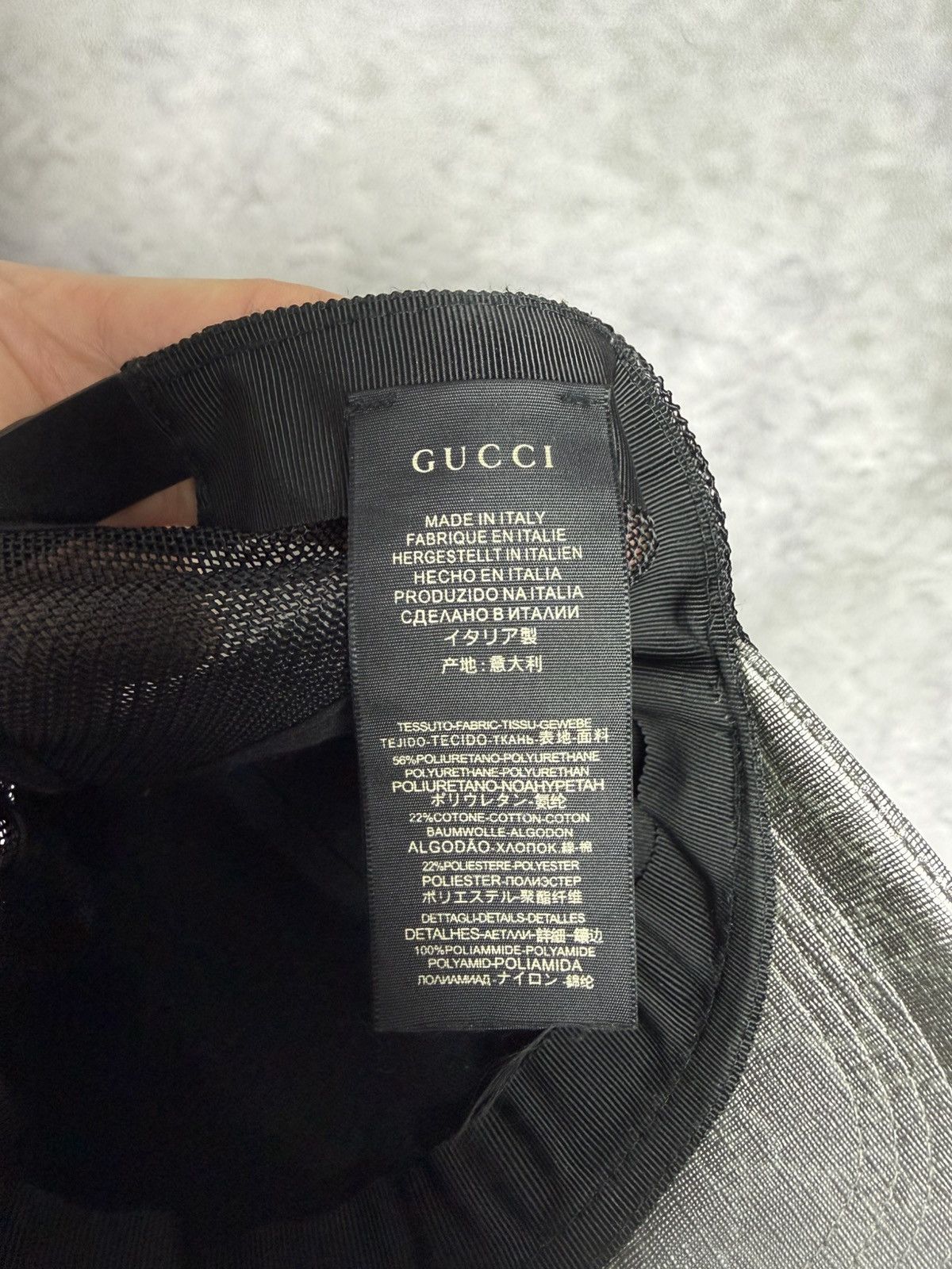 Gucci Gucci monogram GG hat cap grey Size ONE SIZE - 9 Thumbnail