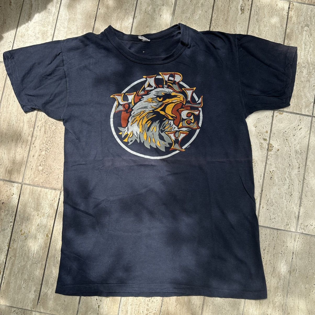 Harley Davidson × Vintage Vintage Harley Davidson Motorcycle T-Shirt Size US M / EU 48-50 / 2 - 1 Thumbnail