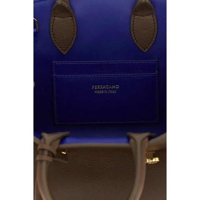 Salvatore Ferragamo FERRAGAMO Hug XS Clay Lapis Top Handle Bag New & Authentic Size ONE SIZE - 4 Thumbnail