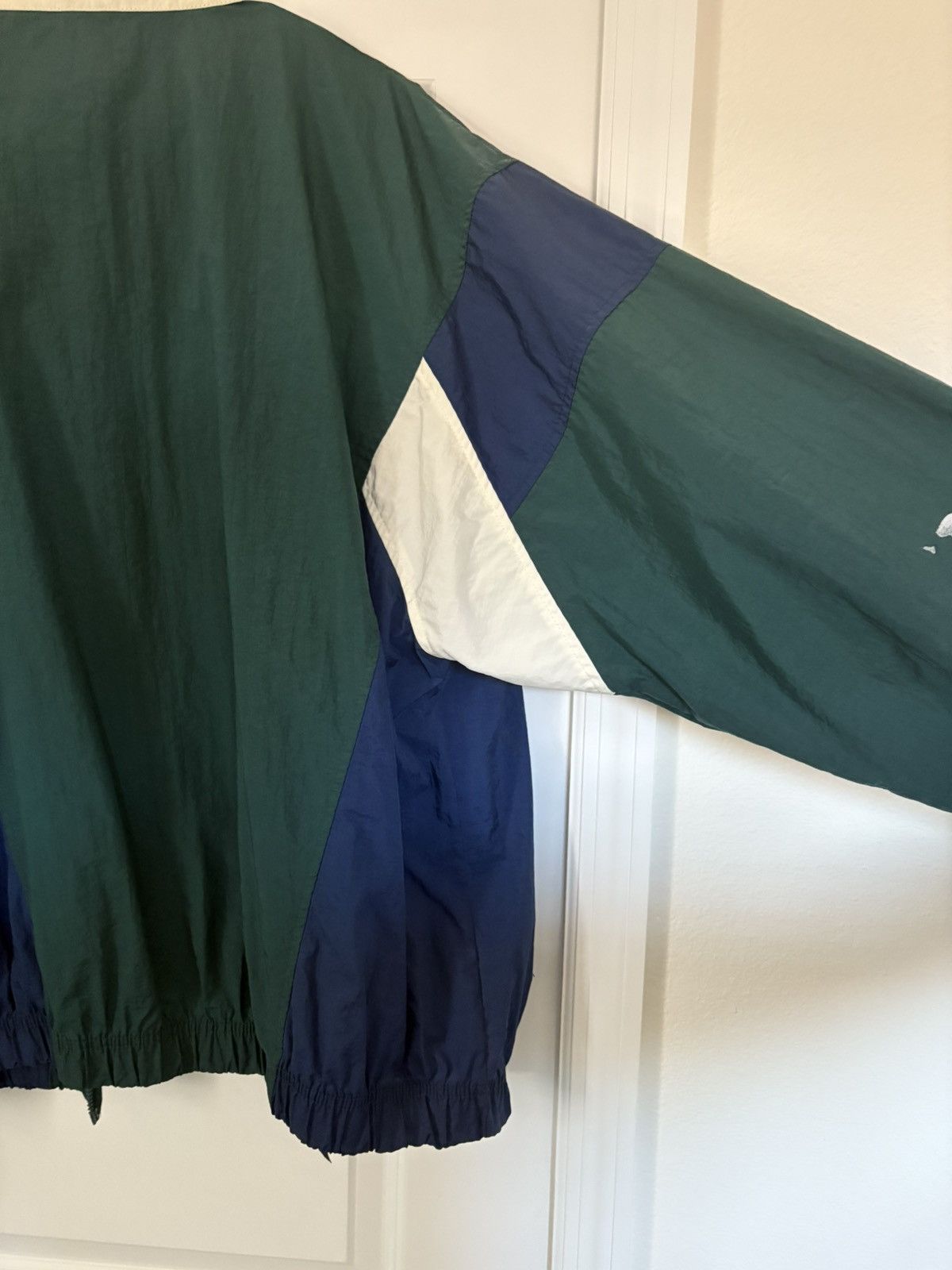 Nike Nike Men's Vintage Windbreaker Jacket Green/Blue, Size Large Size US L / EU 52-54 / 3 - 2 Thumbnail
