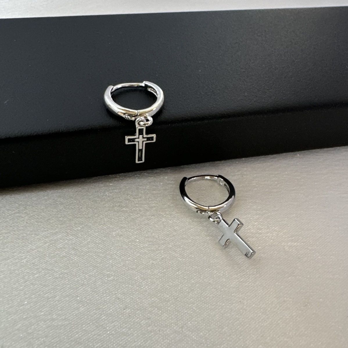 Other Cross Dangle Drop Earrings for Men Women,Unisex Style Size ONE SIZE - 2 Thumbnail