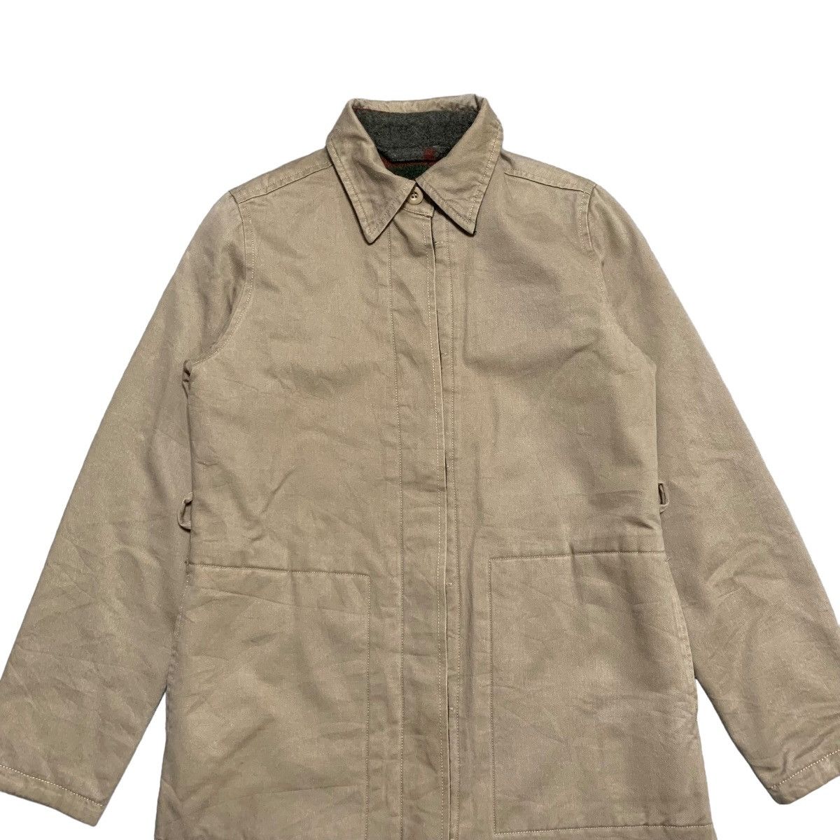 Japanese Brand Jean Daisy Vermilion Reversible Coat Size S / US 4 / IT 40 - 2 Thumbnail