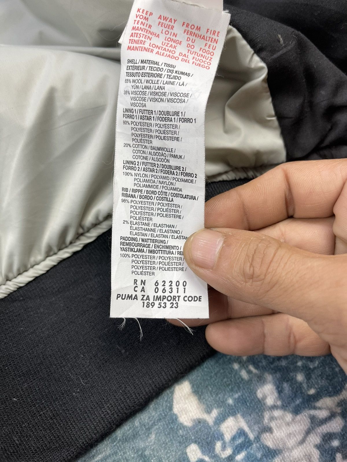 Hussein Chalayan × Puma Puma By Hussein Chalayan Multi Pocket Wool Bombers Size US XS / EU 42 / 0 - 19 Thumbnail