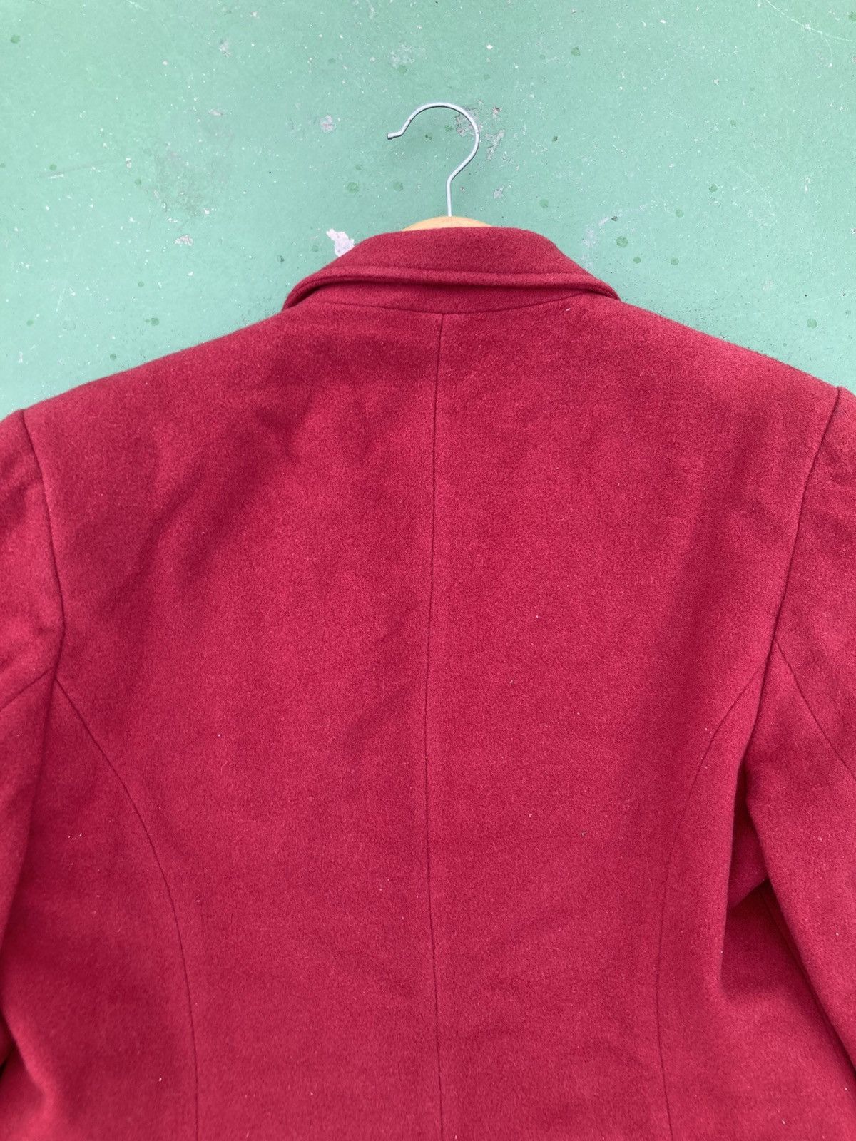 Japanese Brand Arrston Volaju Kohshin Satoh Avant Garde Red Wool Blazer Size M / US 6-8 / IT 42-44 - 14 Thumbnail