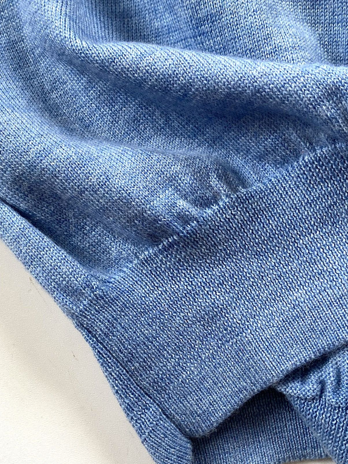 Kiton $1450 Kiton Napoli 100% Cashmere V-Neck Sweater Baby Blue Size US L / EU 52-54 / 3 - 9 Thumbnail
