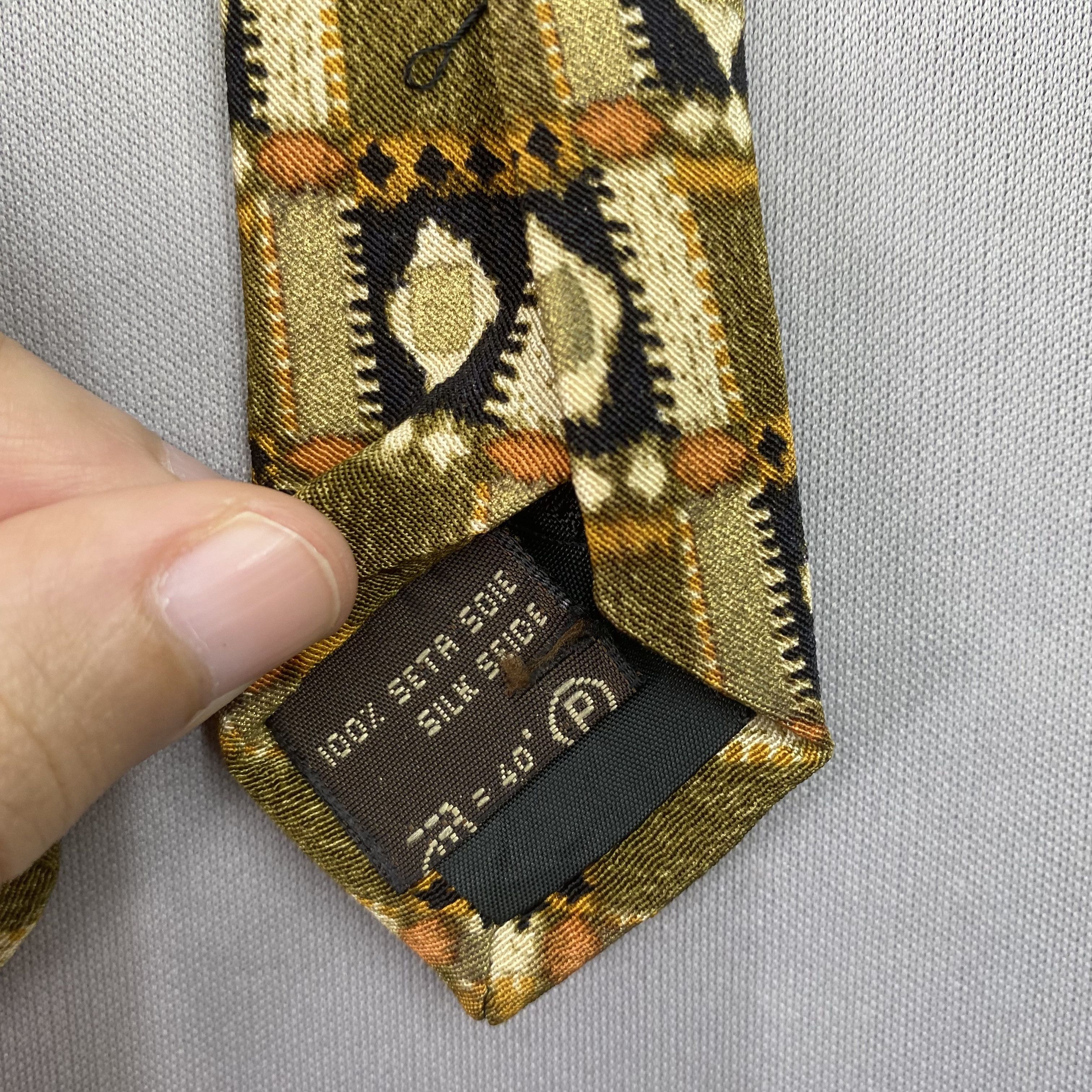 Ermenegildo Zegna Vintage Ermenegildo Zegna SILK Necktie Cravate Pure Silk Size ONE SIZE - 8 Thumbnail