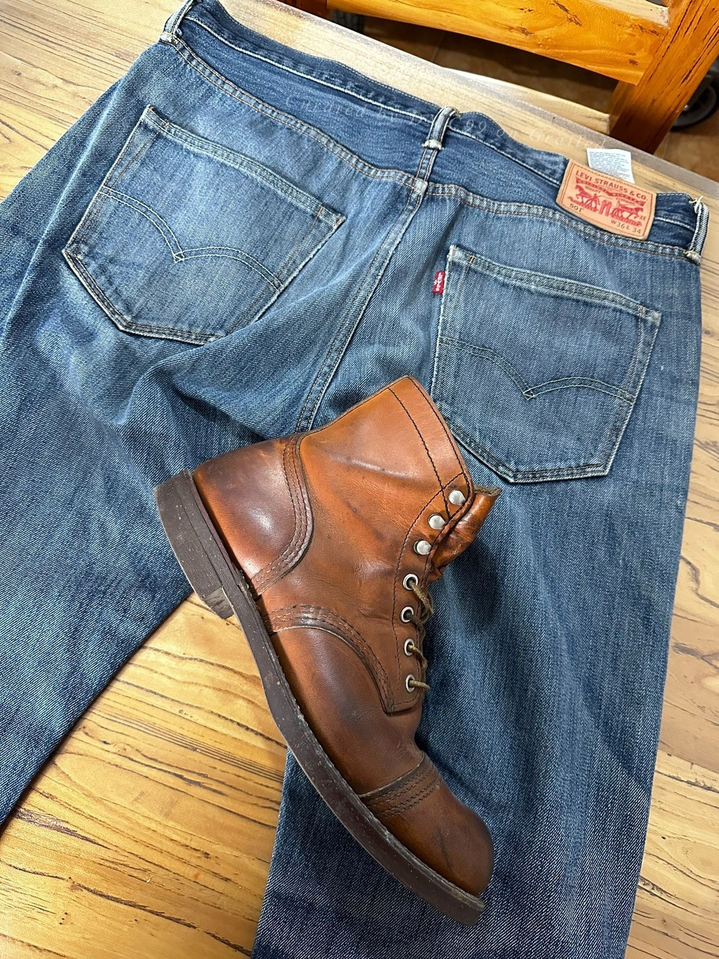Levi's Levi's 501 Distressed Washed Jeans Size US 36 / EU 52 - 1 Thumbnail