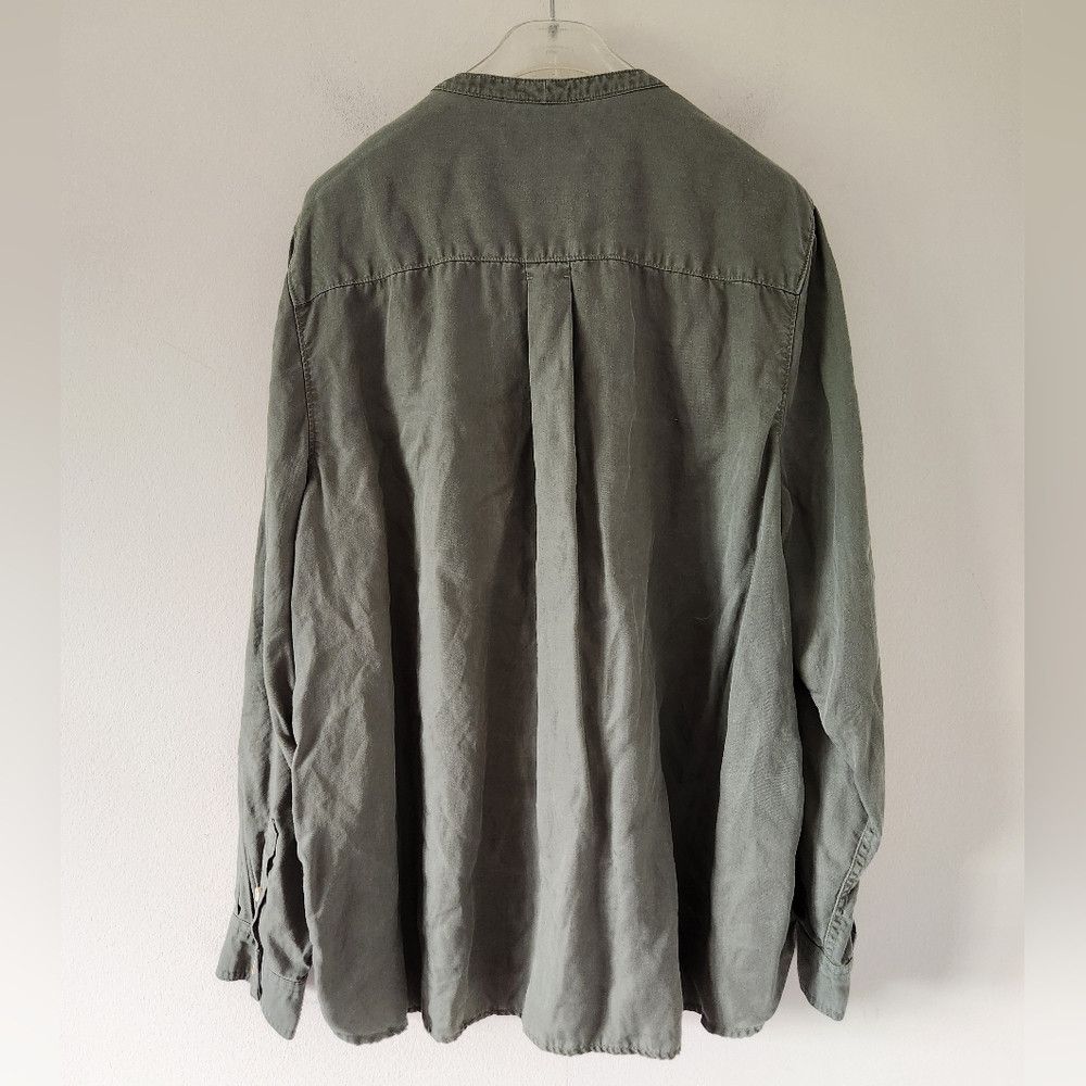 Tommy Bahama TOMMY BAHAMA | Mission Beach Shirt Blouse green Tencel Sz X Size XL / US 12-14 / IT 48-50 - 4 Thumbnail
