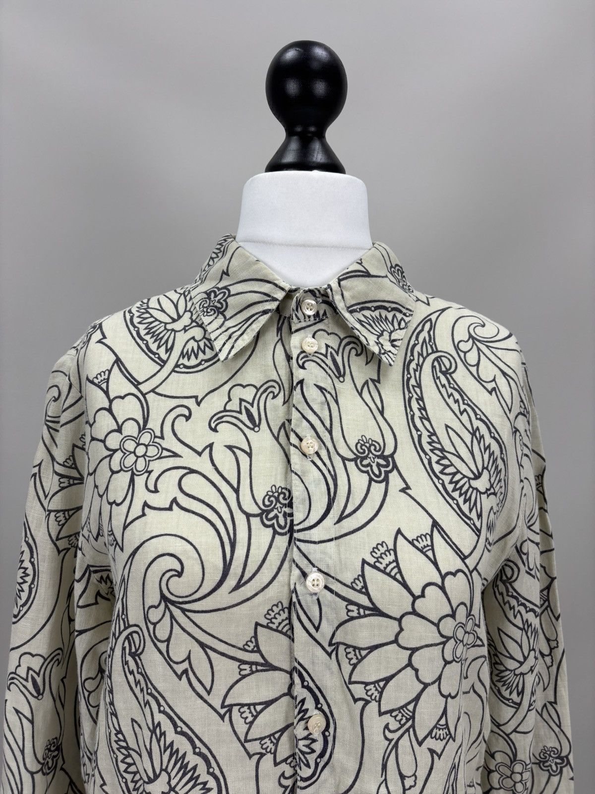 Etro Womens linen shirt ETRO Size 48 Color Multicolor Size XL / US 12-14 / IT 48-50 - 3 Thumbnail