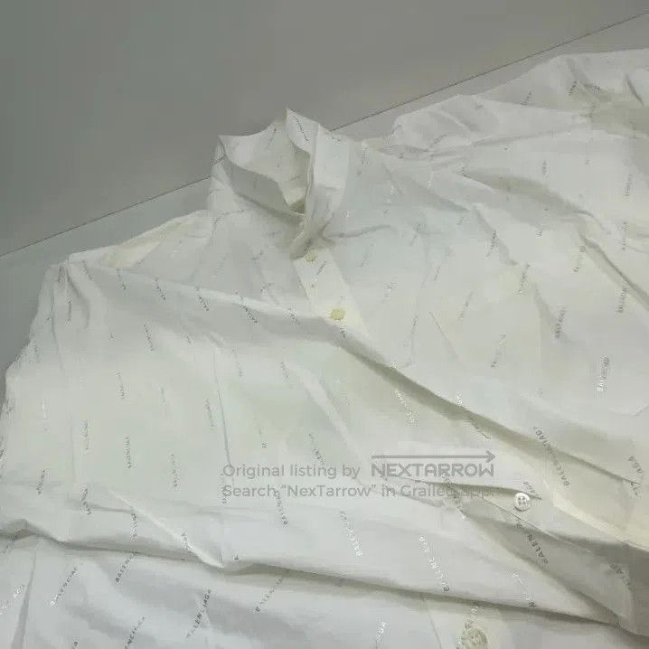 Balenciaga Balenciaga White Pocket Detail Long Sleeve Shirt. Size US M / EU 48-50 / 2 - 5 Thumbnail