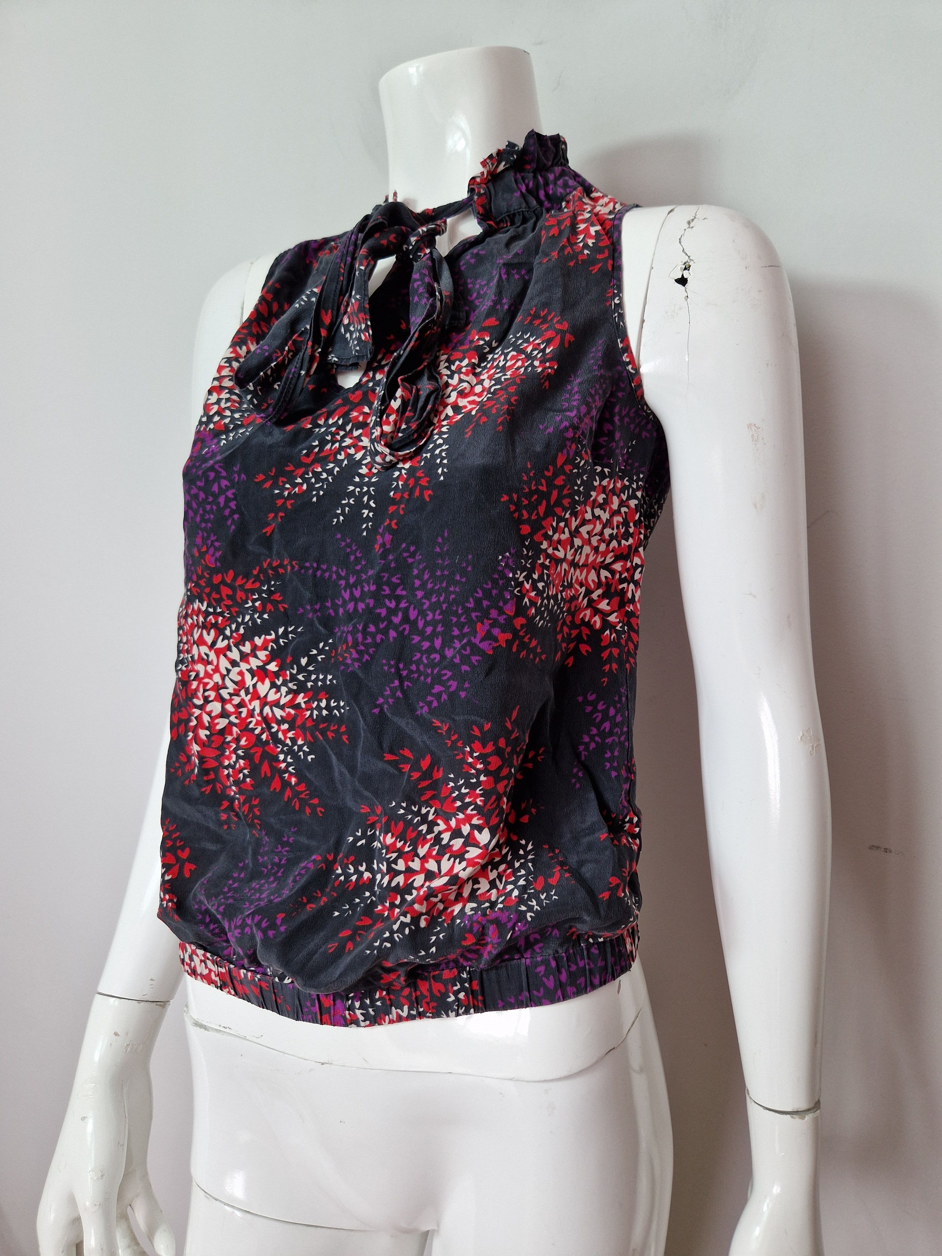 Japanese Brand × Vintage vintage silk top avant garde y2k vintage abstract amazing Size XS / US 0-2 / IT 36-38 - 3 Thumbnail