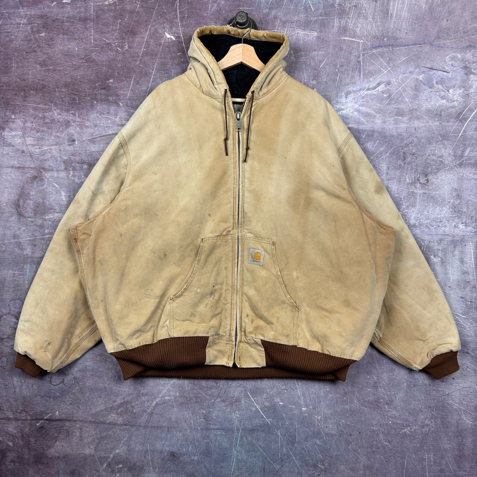 Carhartt × Vintage Vintage 90's Carhartt J79 BLK Southwest Aztec
