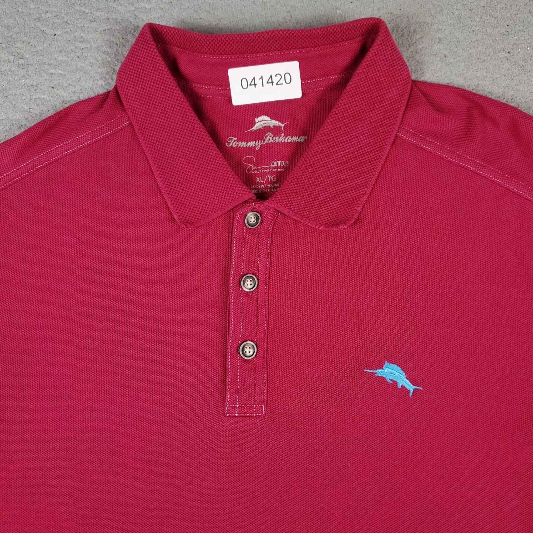 Tommy Bahama Tommy Bahama Polo Shirt Mens XL Pink Casual Short Sleeve Size US XL / EU 56 / 4 - 2 Thumbnail