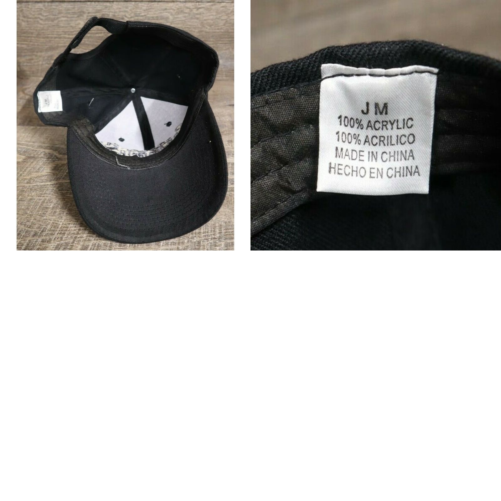 Vintage VINTAGE HaT Baseball Cap Men Adjustable Los Angeles City of Angel Embroidery Black Hat Adjustable Cap Size ONE SIZE - 8 Thumbnail