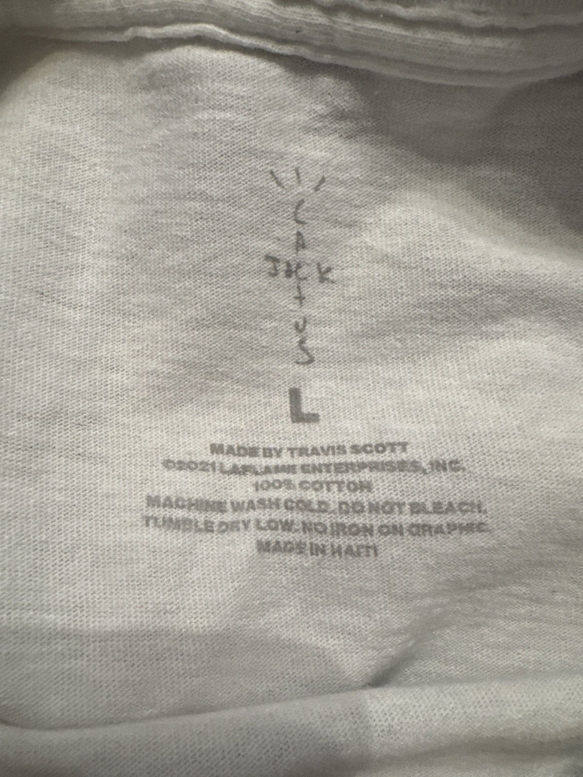 Travis Scott Fragment Cactus Jack Tee Size US L / EU 52-54 / 3 - 3 Thumbnail