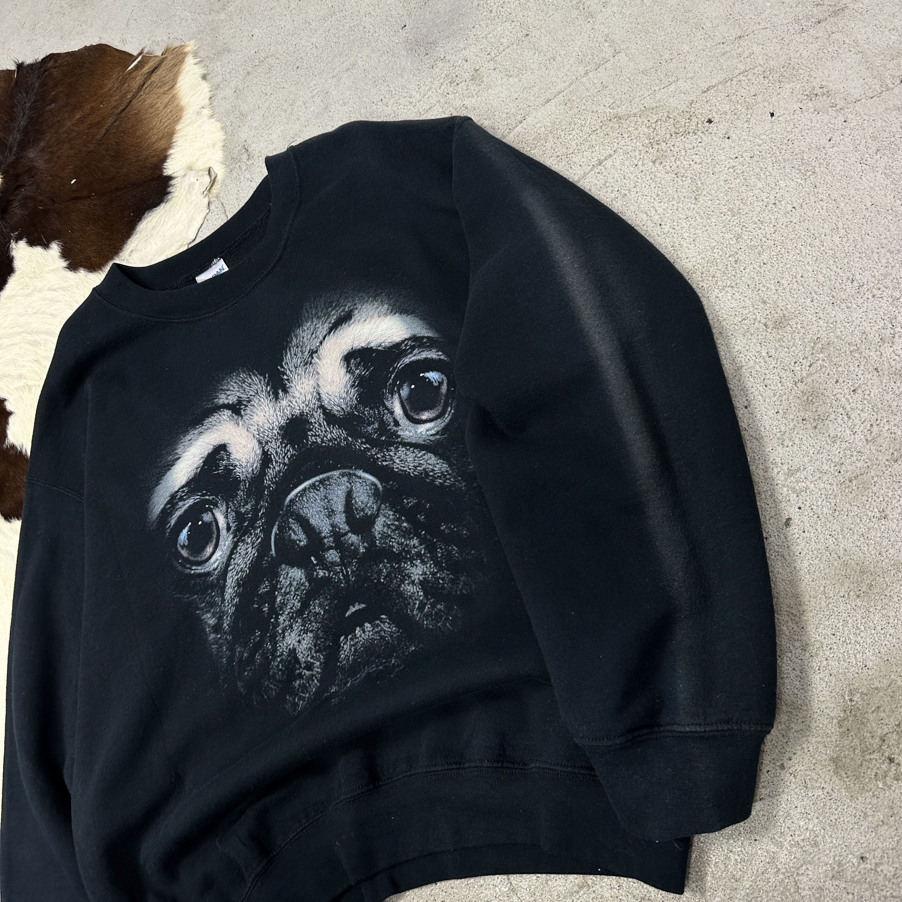 Vintage Vintage Streetwear Casual Y2K Pug Sweatshirt 00s Size US L / EU 52-54 / 3 - 3 Thumbnail