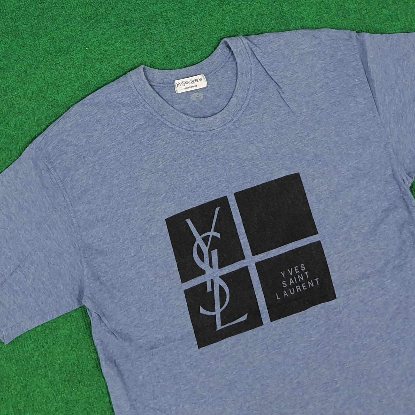 Vintage × Yves Saint Laurent Vintage YSL Yves Saint Laurent Designer Tshirt Size US M / EU 48-50 / 2 - 2 Thumbnail